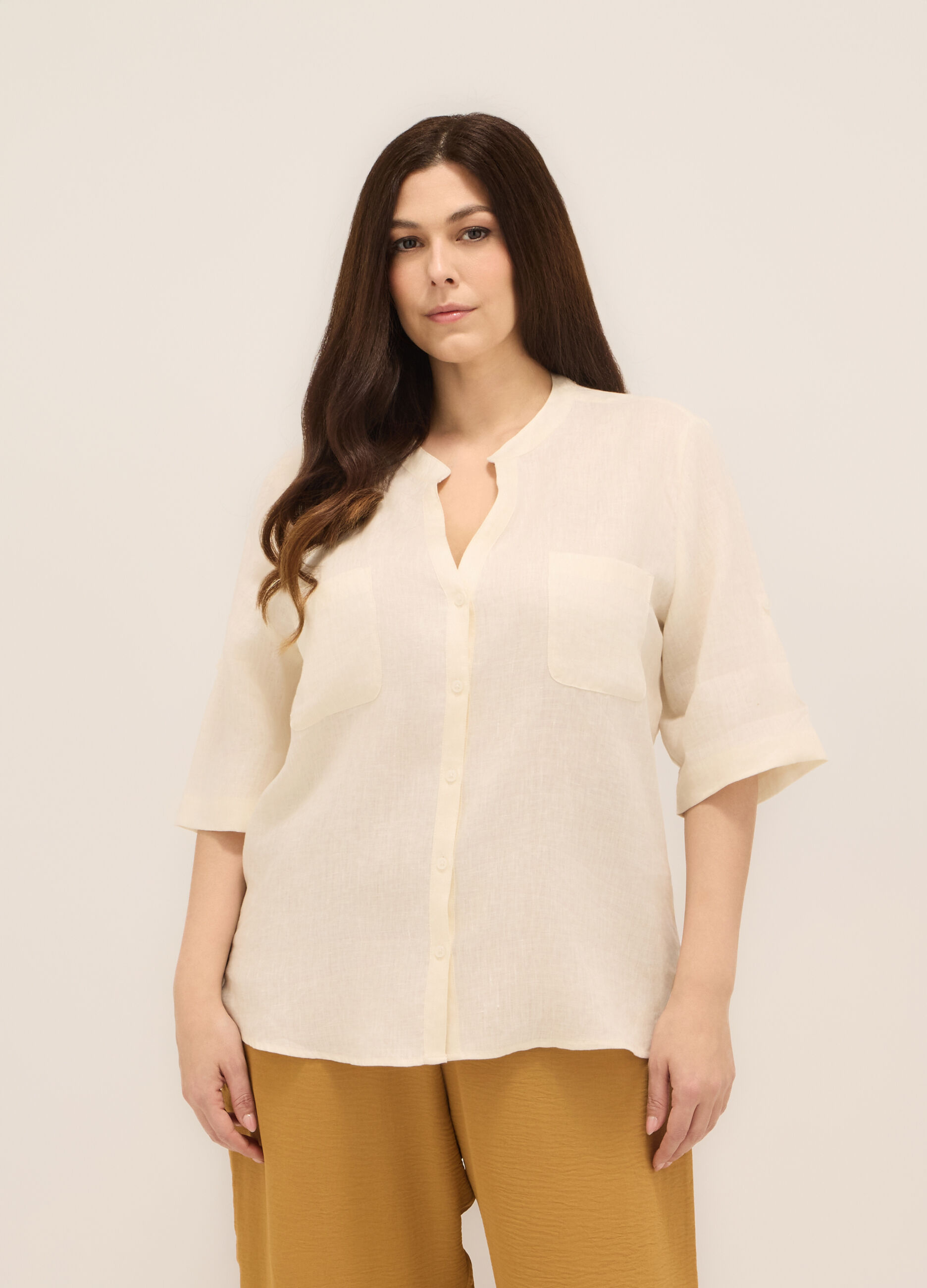 Camicia puro lino donna curvy_0