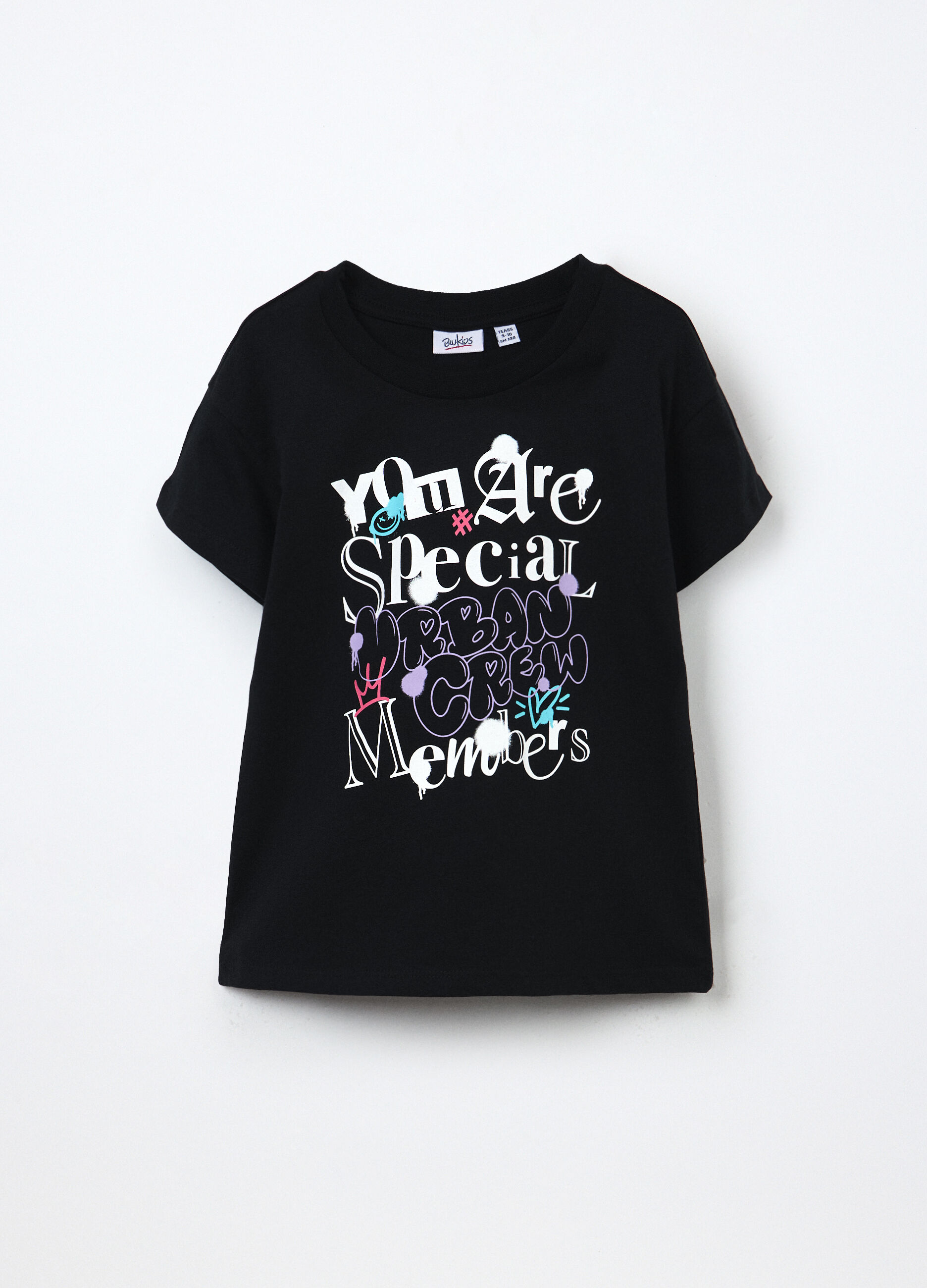 T-shirt in jersey di puro cotone ragazza_0