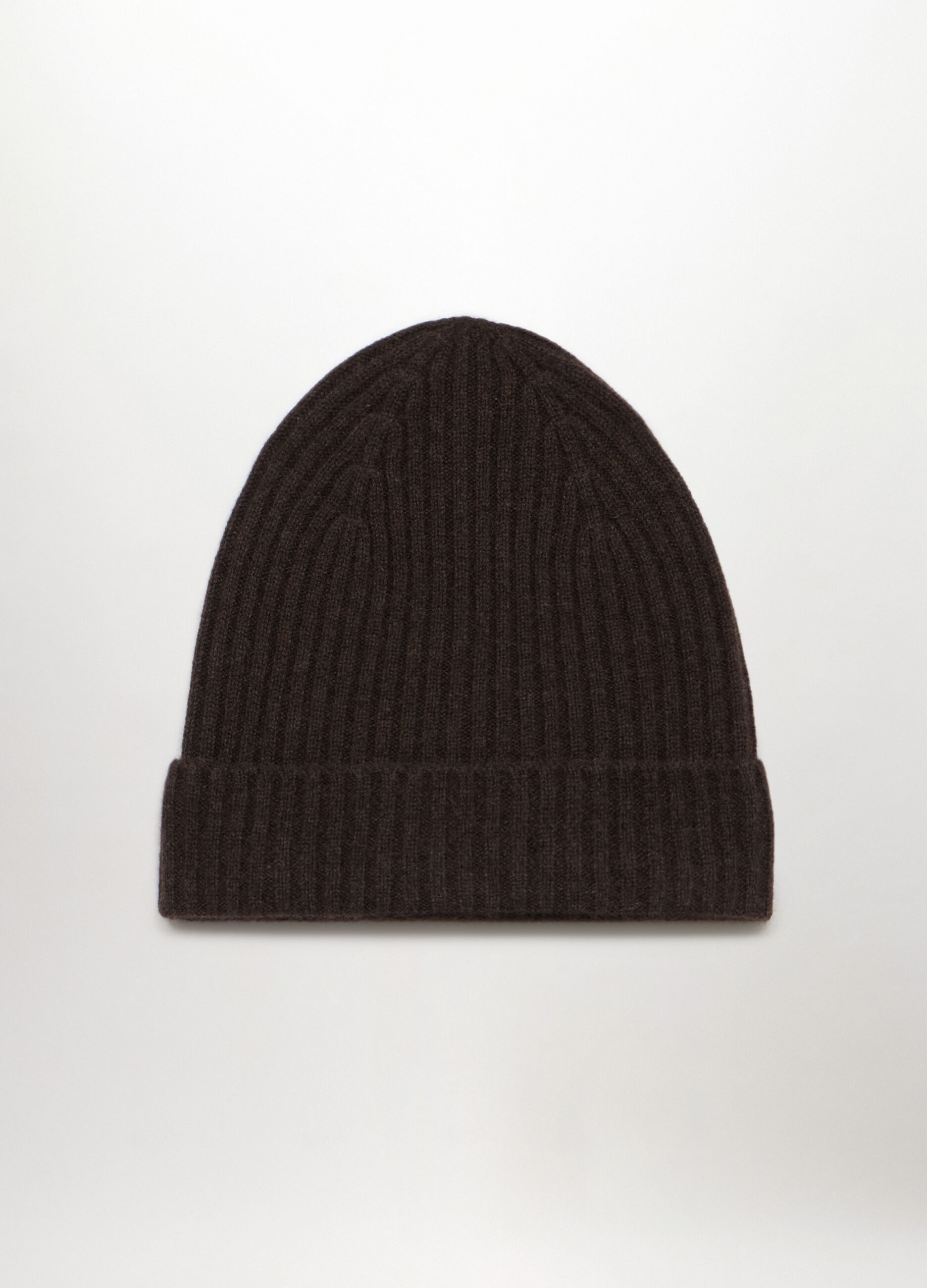 Berretto in cashmere a coste uomo_0
