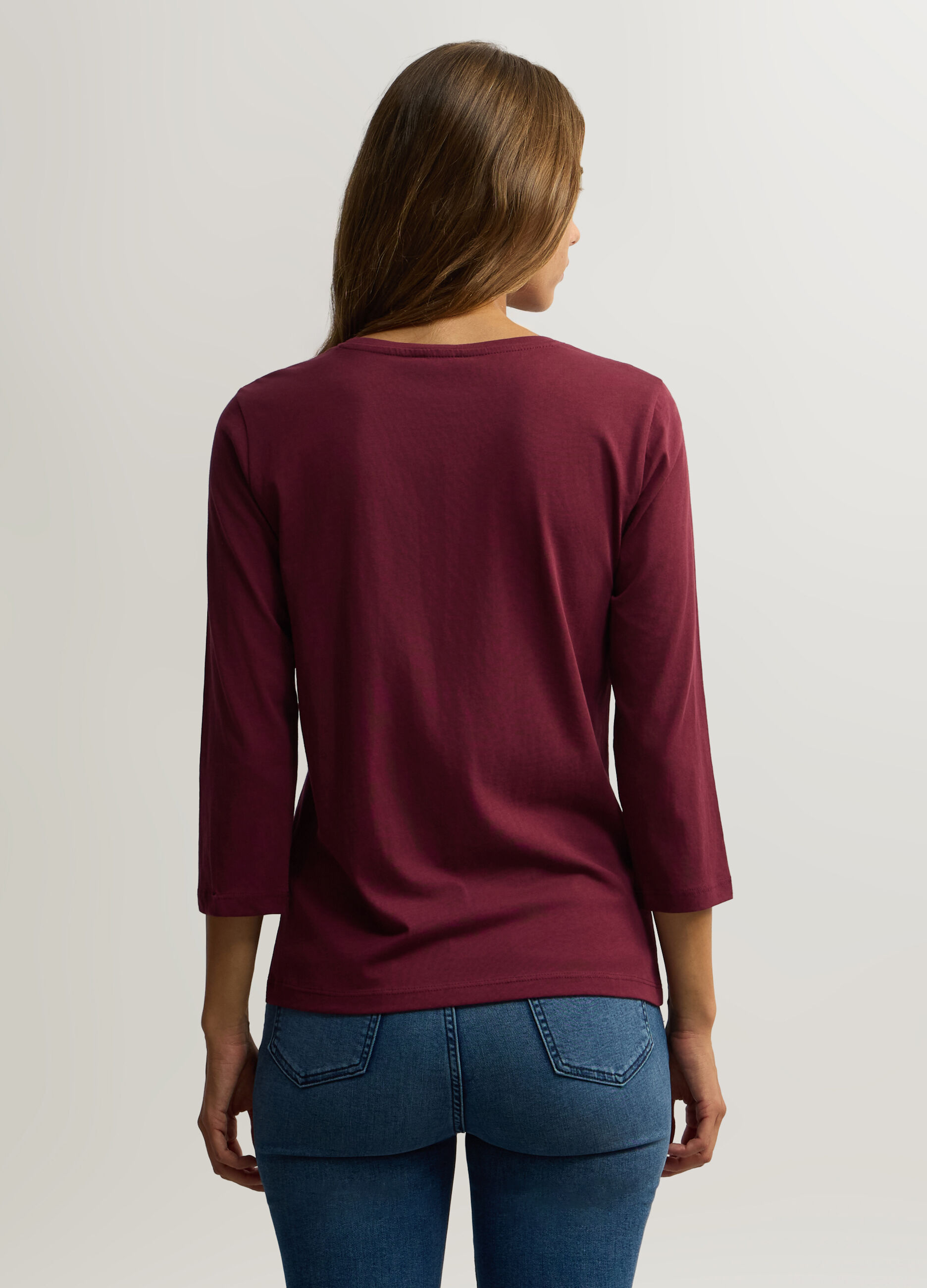 T-shirt girocollo donna_1