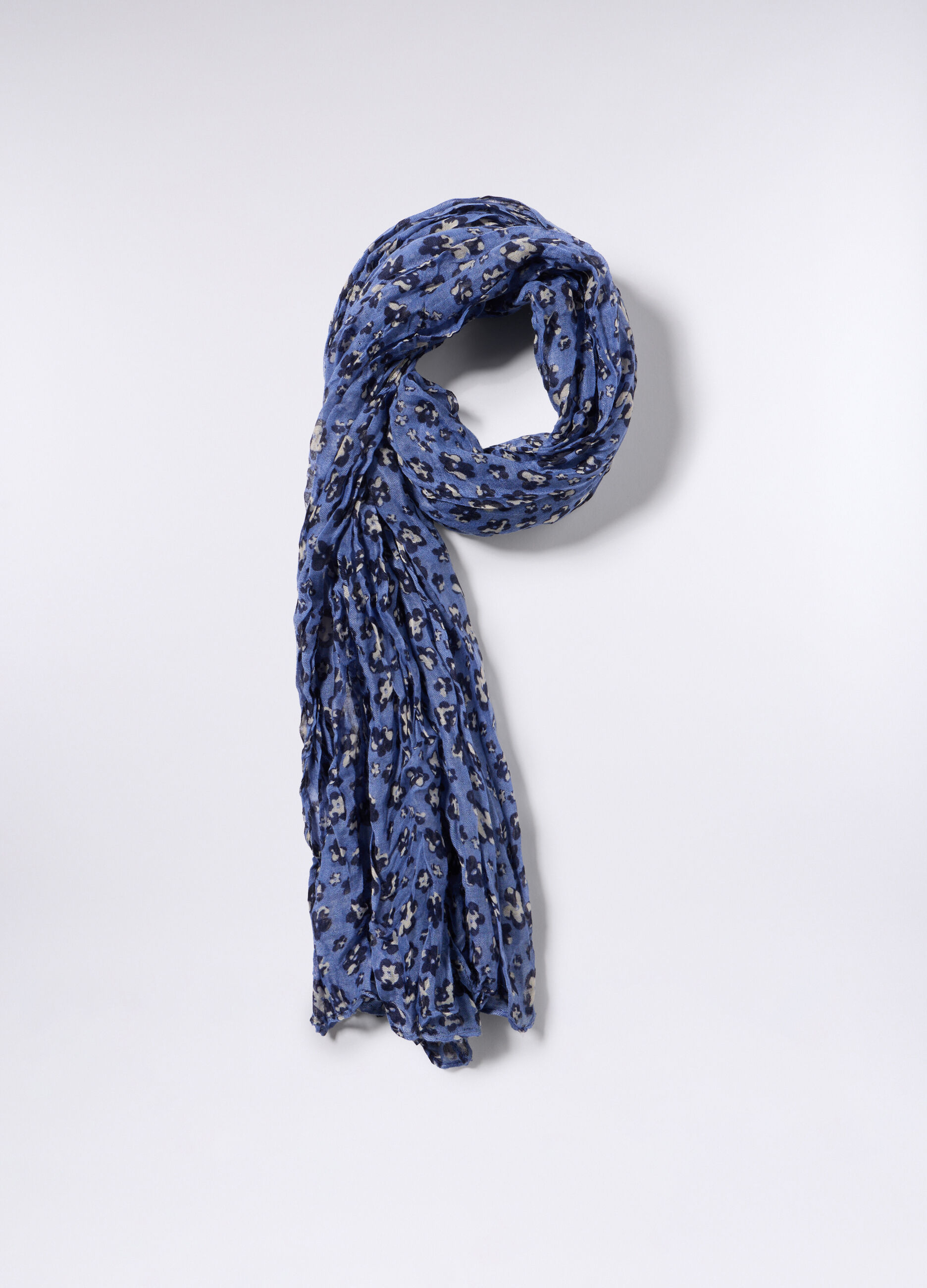 Sciarpa crinkle floreale donna_0
