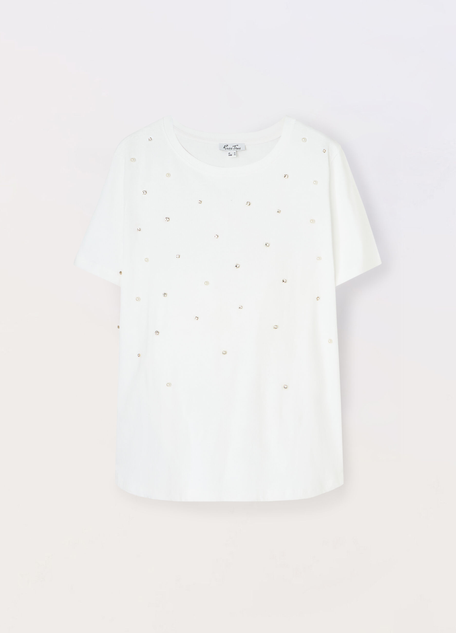 T-shirt in jersey di puro cotone donna curvy_0