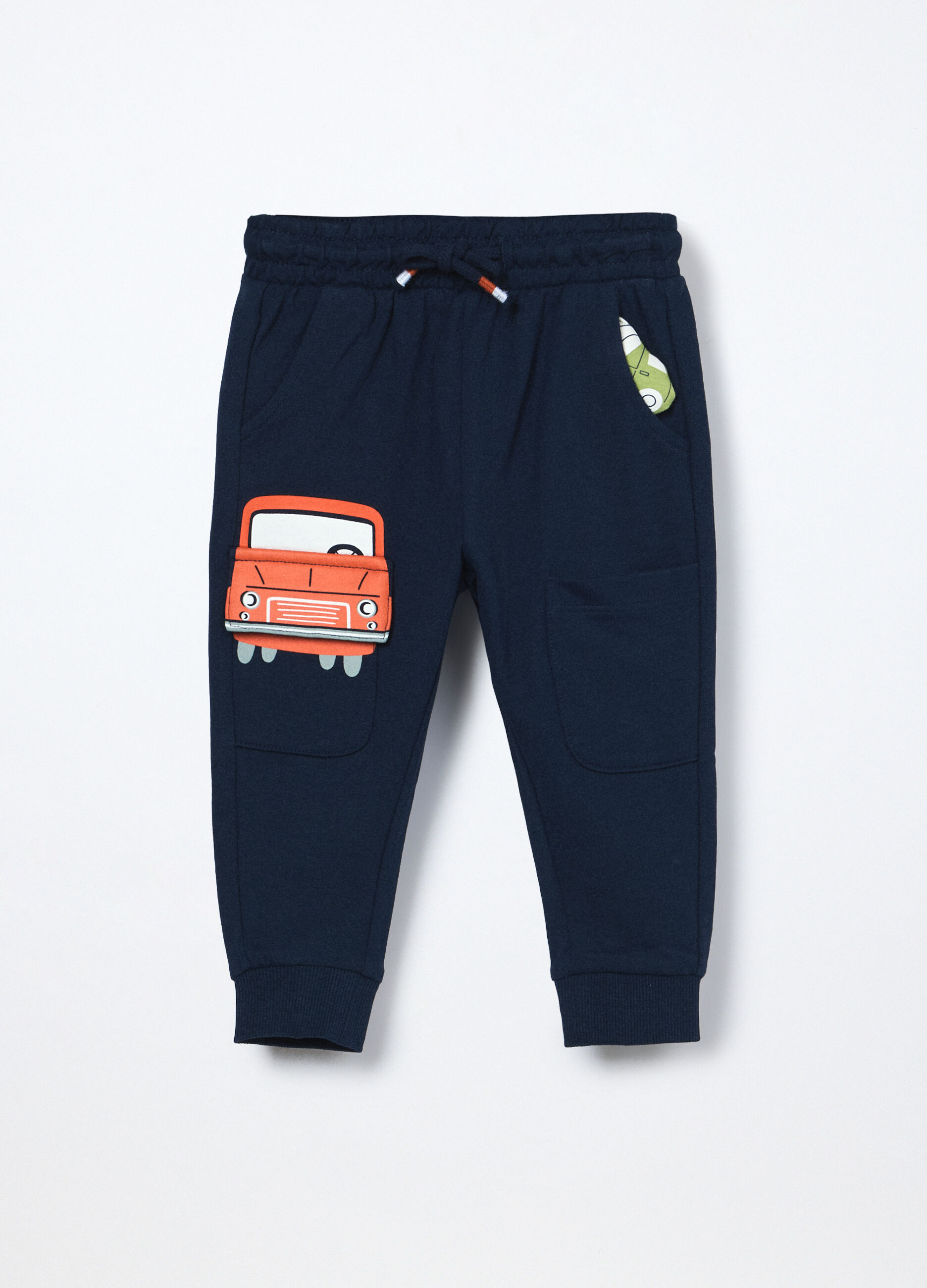 Jogger in french terry di puro cotone neonato