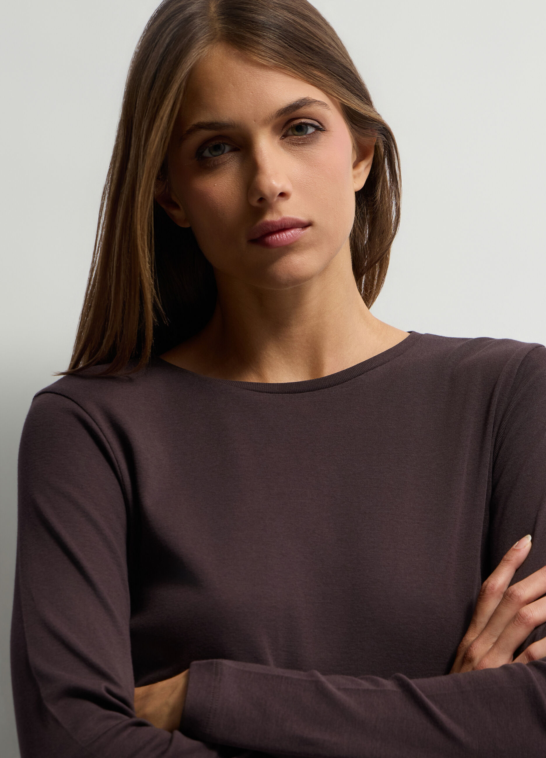 T-shirt girocollo donna_2