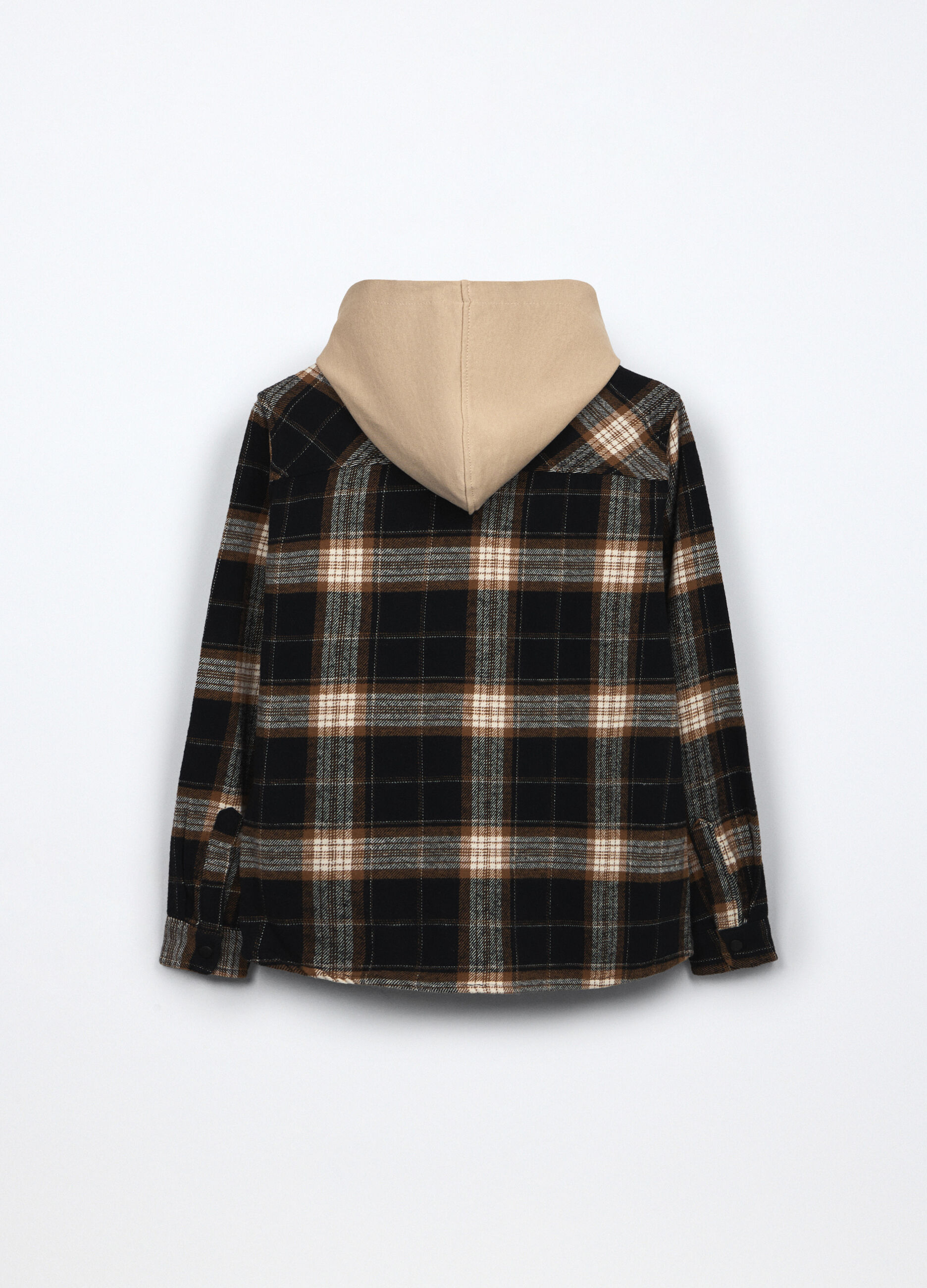 Camicia in flanella di puro cotone ragazzo_1