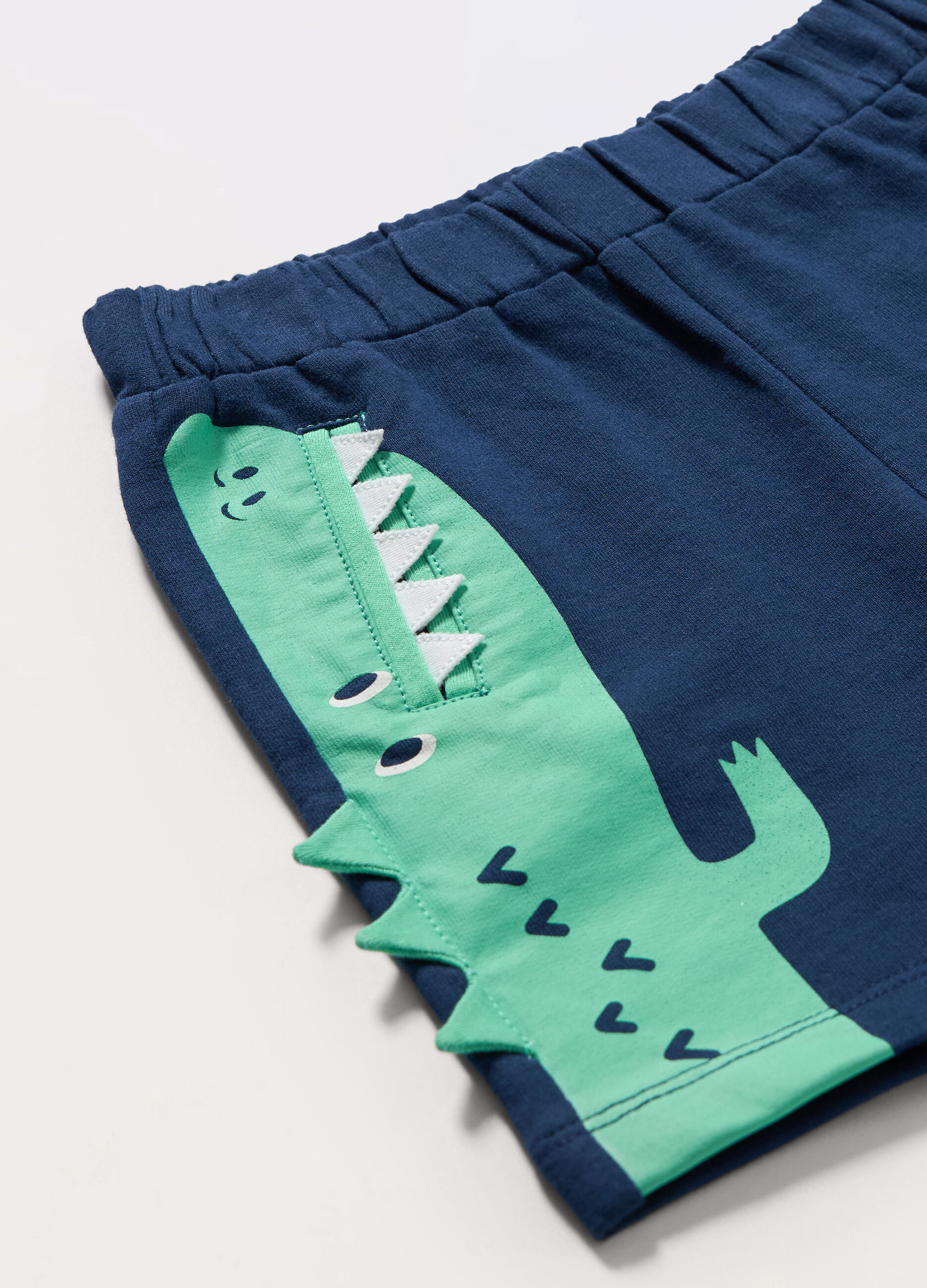 Shorts in french terry di puro cotone neonato_1