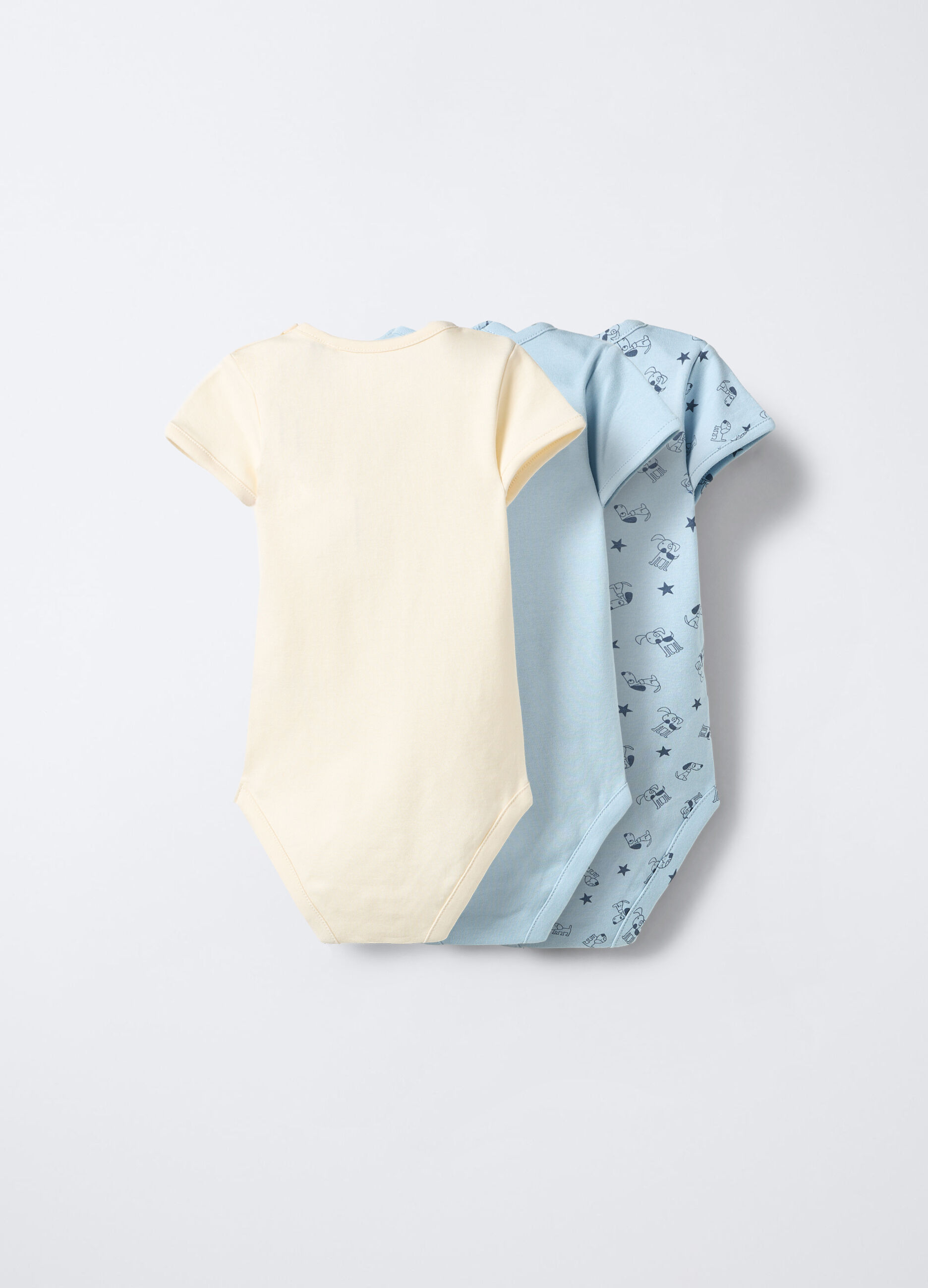 Pack 3 body in interlock di puro cotone _1