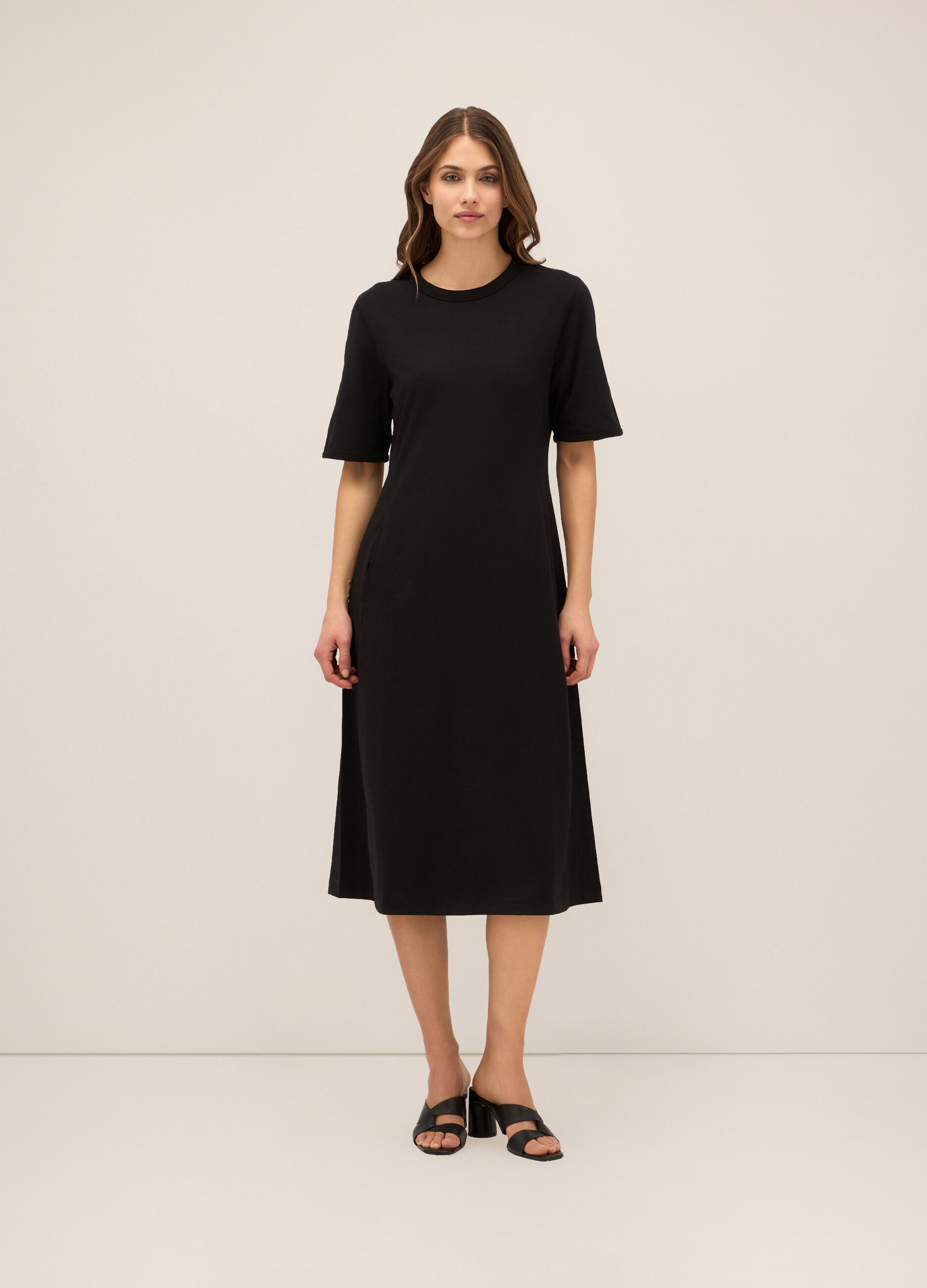 Abito in jersey di cotone stretch donna_0