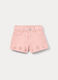 Shorts in twill di puro cotone bambina_0