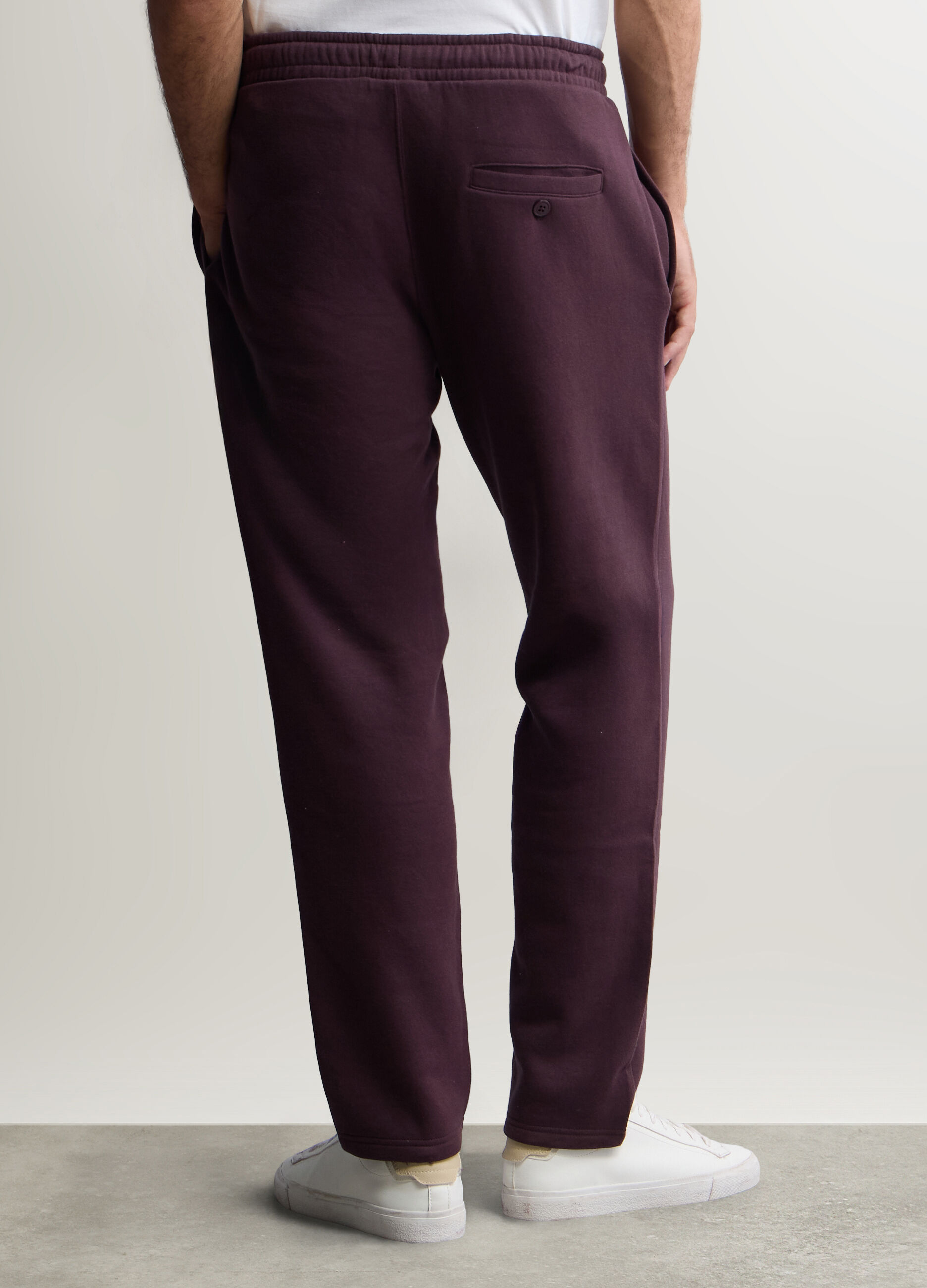 Jogger in felpa misto cotone uomo_2