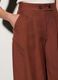 Pantaloni chino regular fit misto lino donna_3