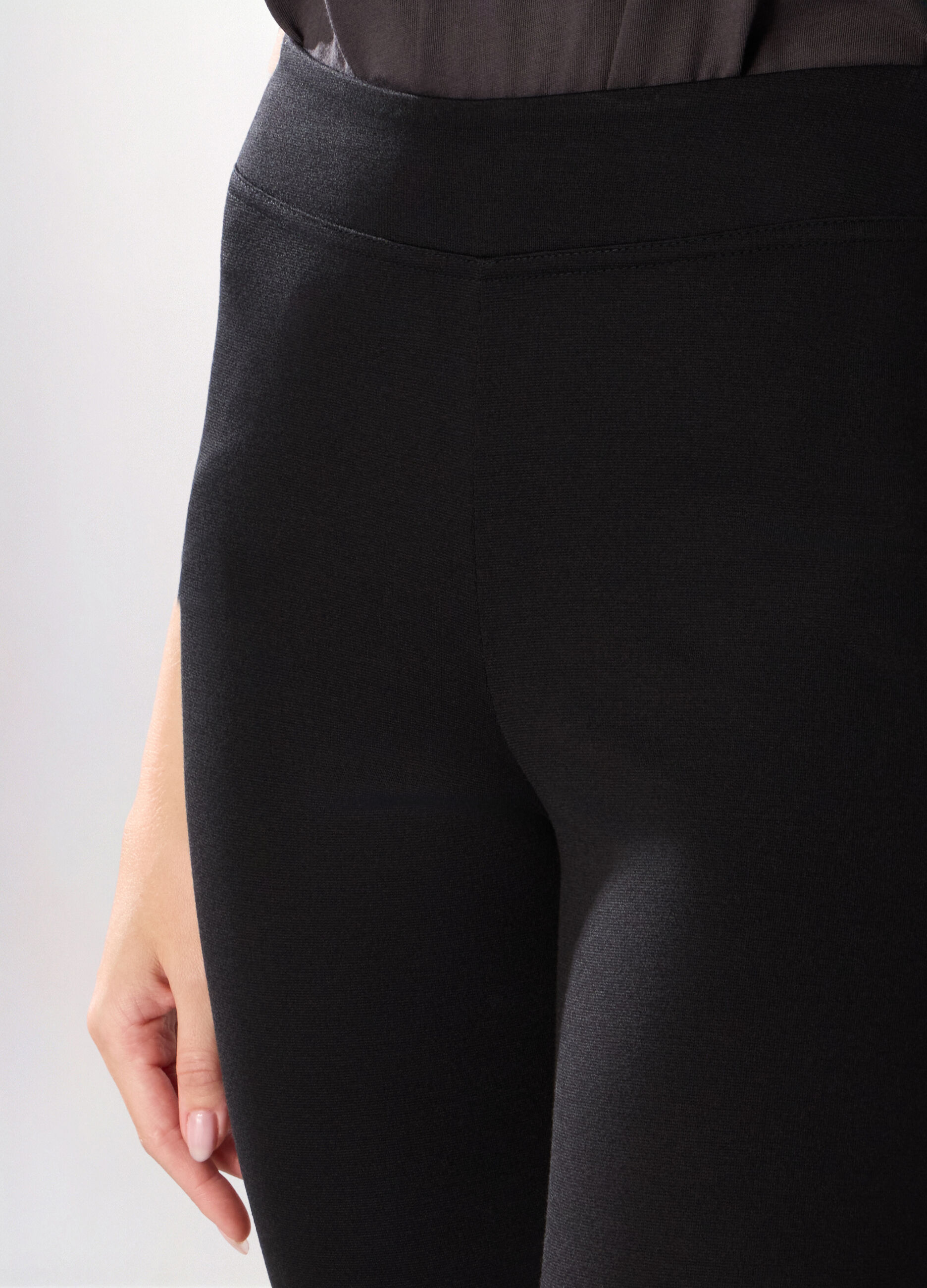 Leggings flare fit in viscosa stretch donna_2
