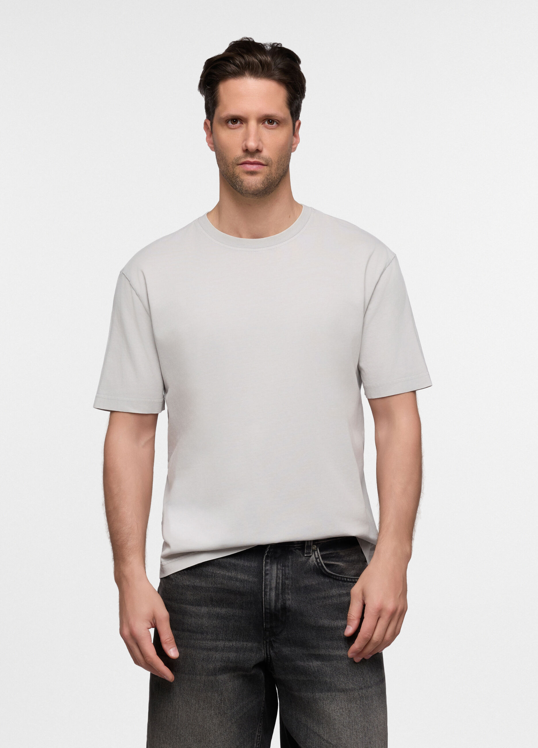 T-shirt relaxed fit in cotone uomo_0