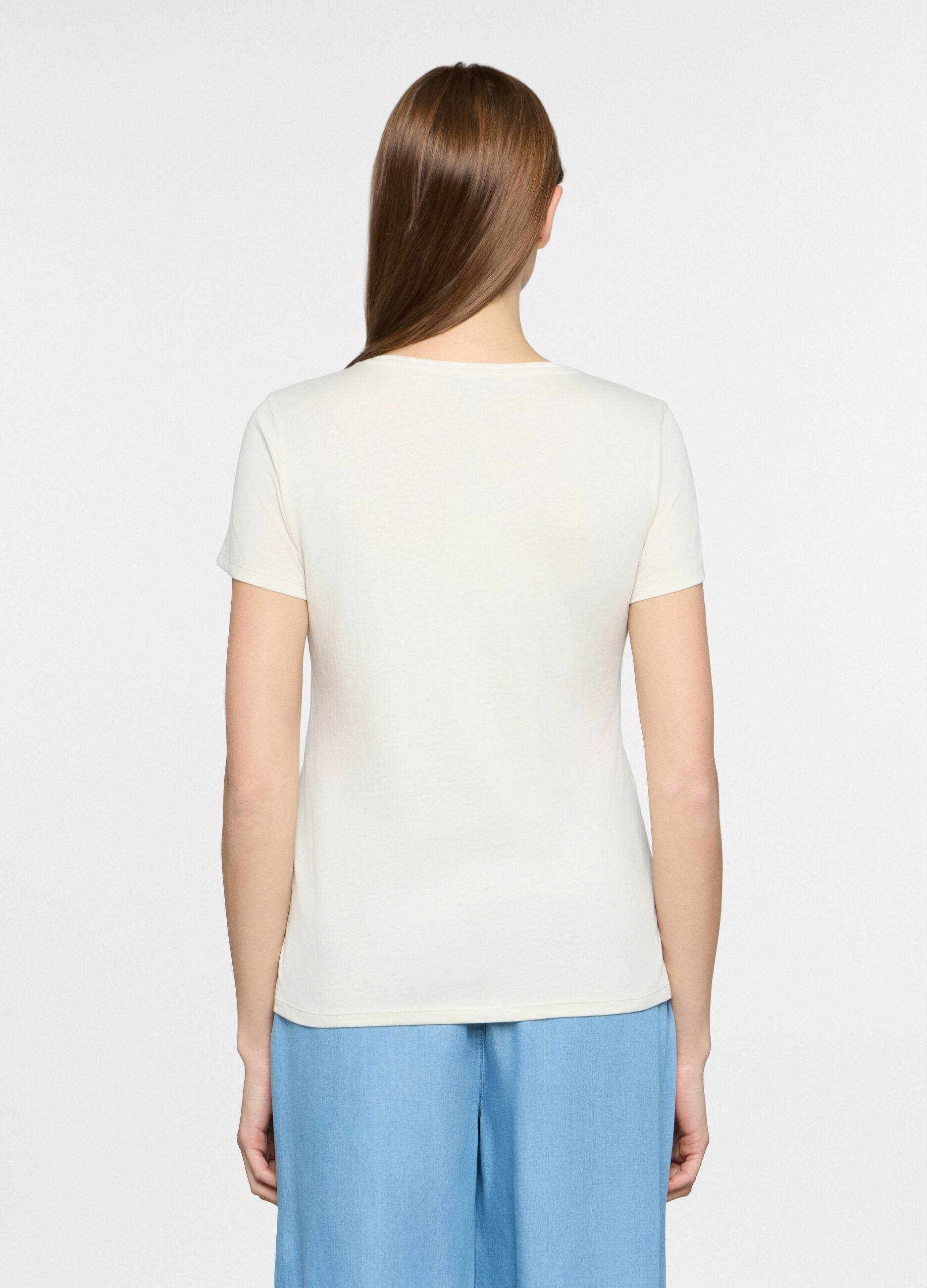 T-shirt girocollo donna _1