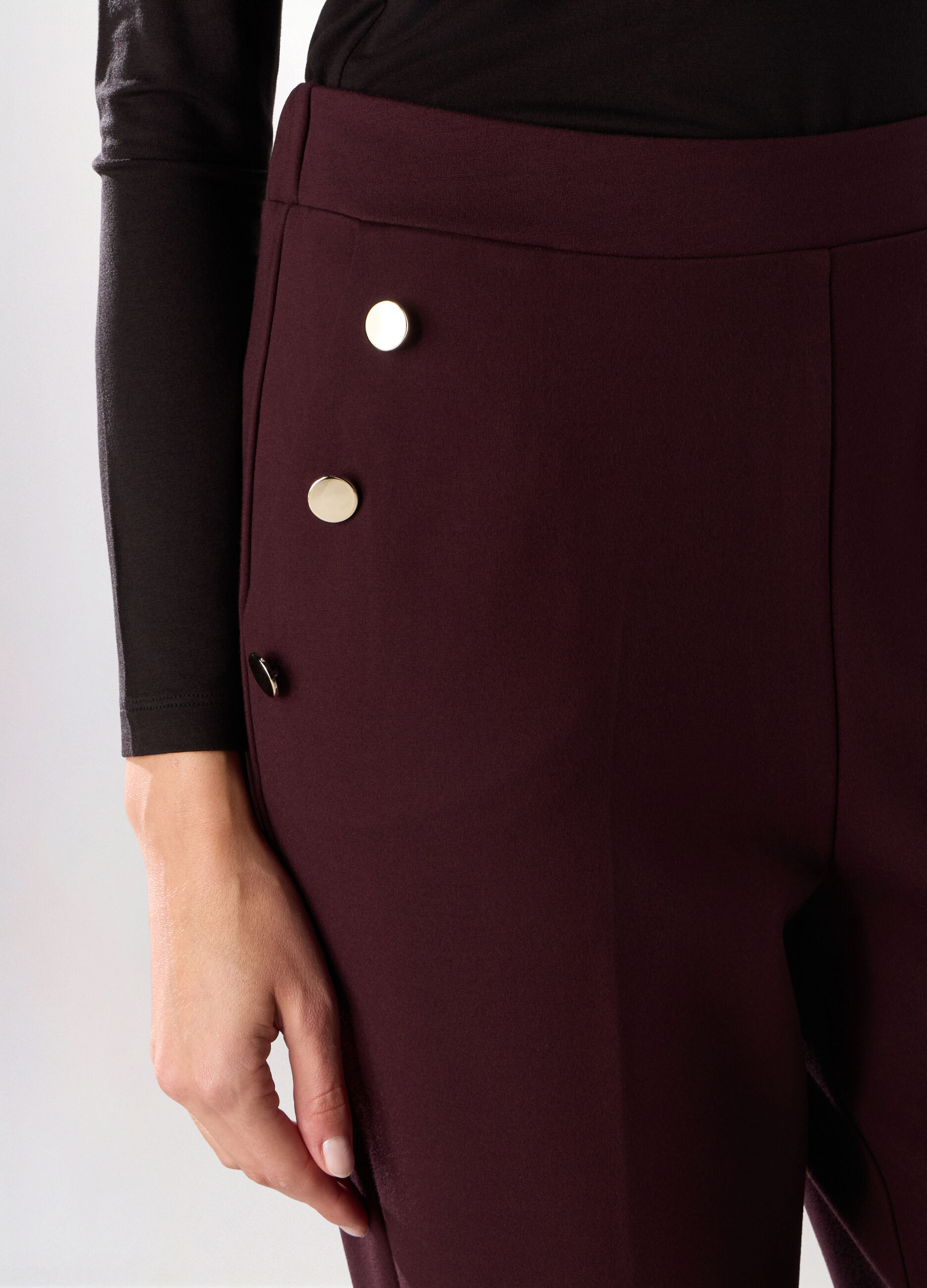 Pantaloni in punto Milano donna_2