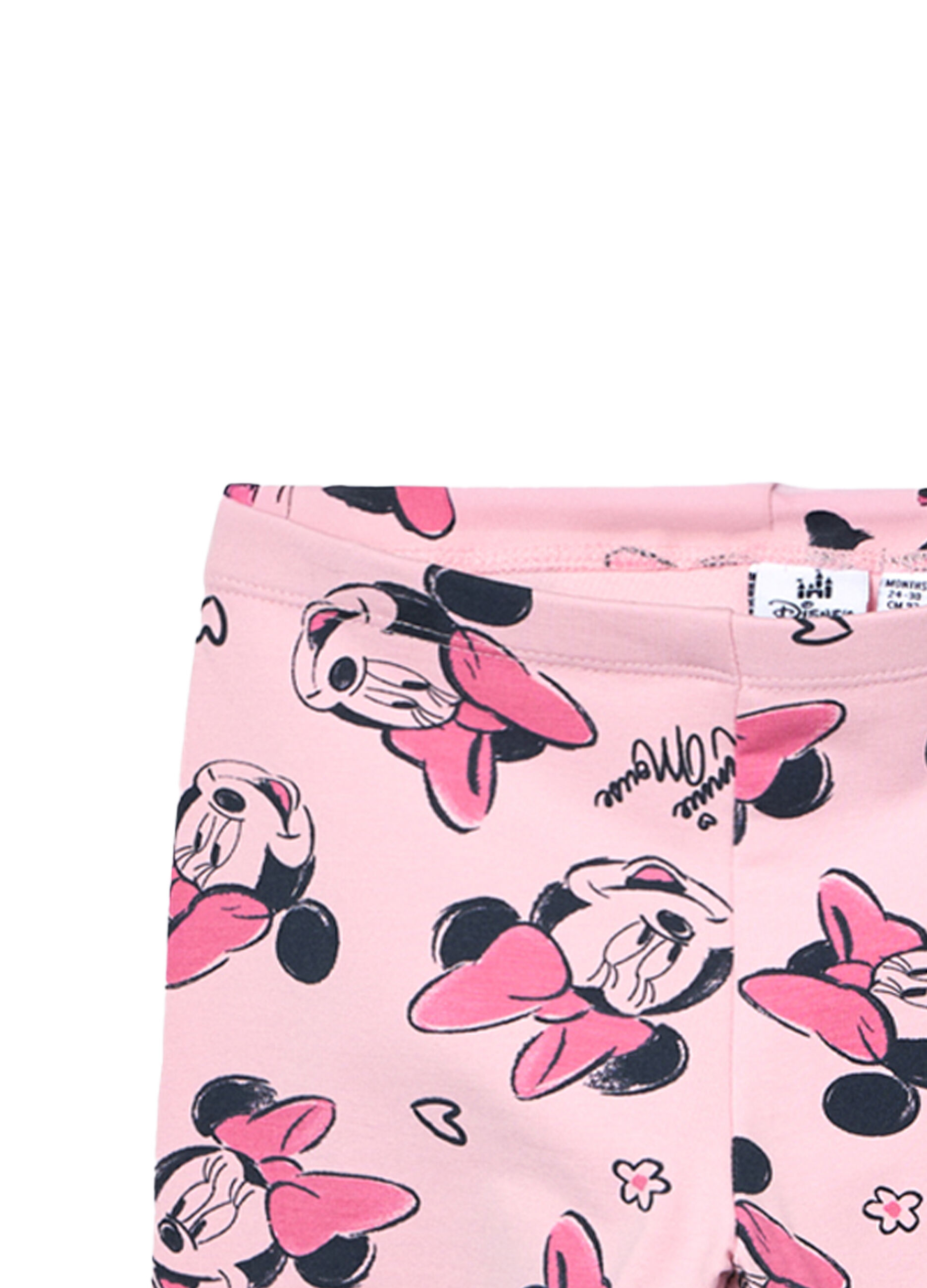 Pack 2 leggings in french terry di cotone stretch neonata_3