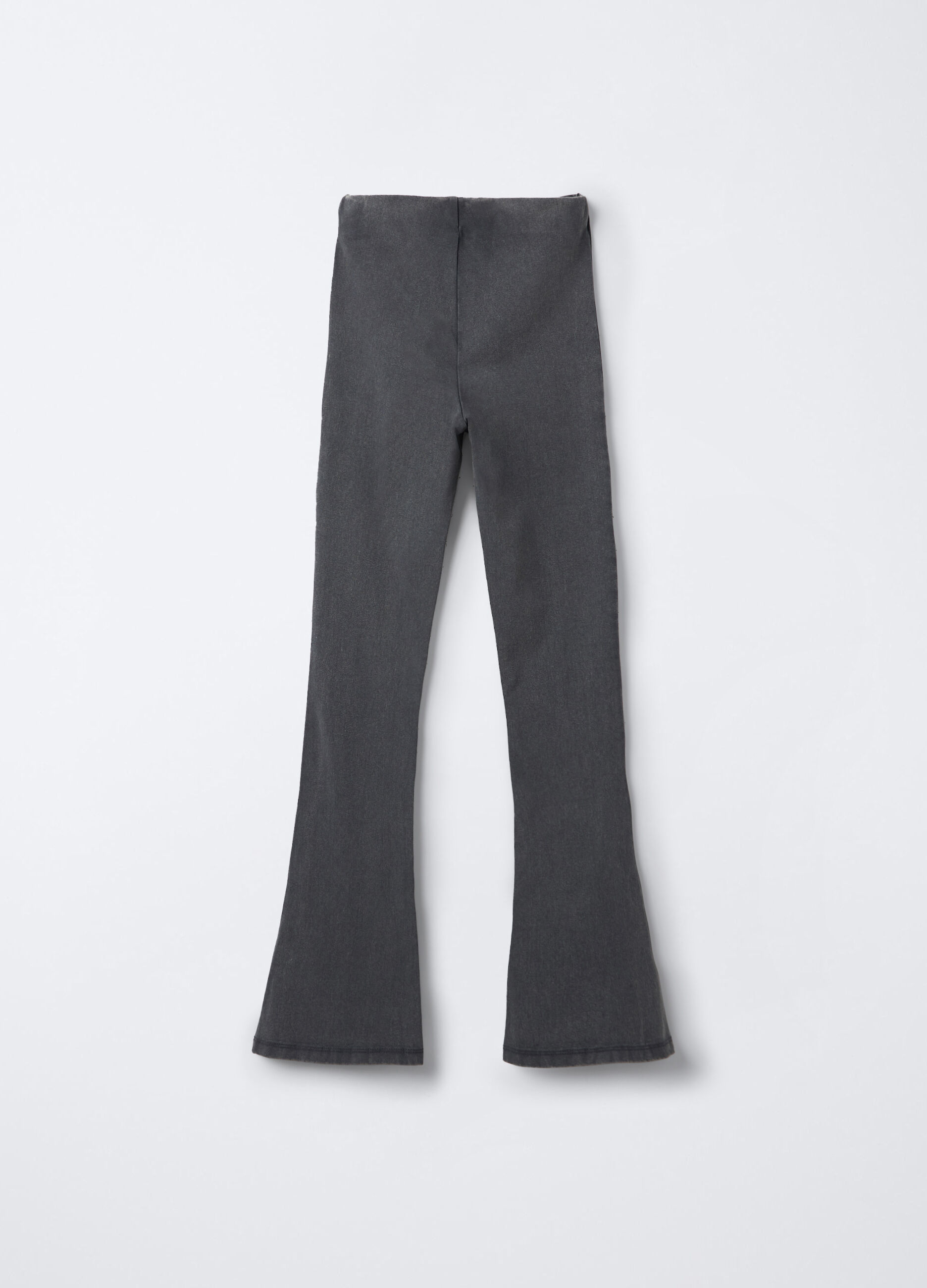 Leggings in jersey di cotone stretch Flare Fit ragazza_1