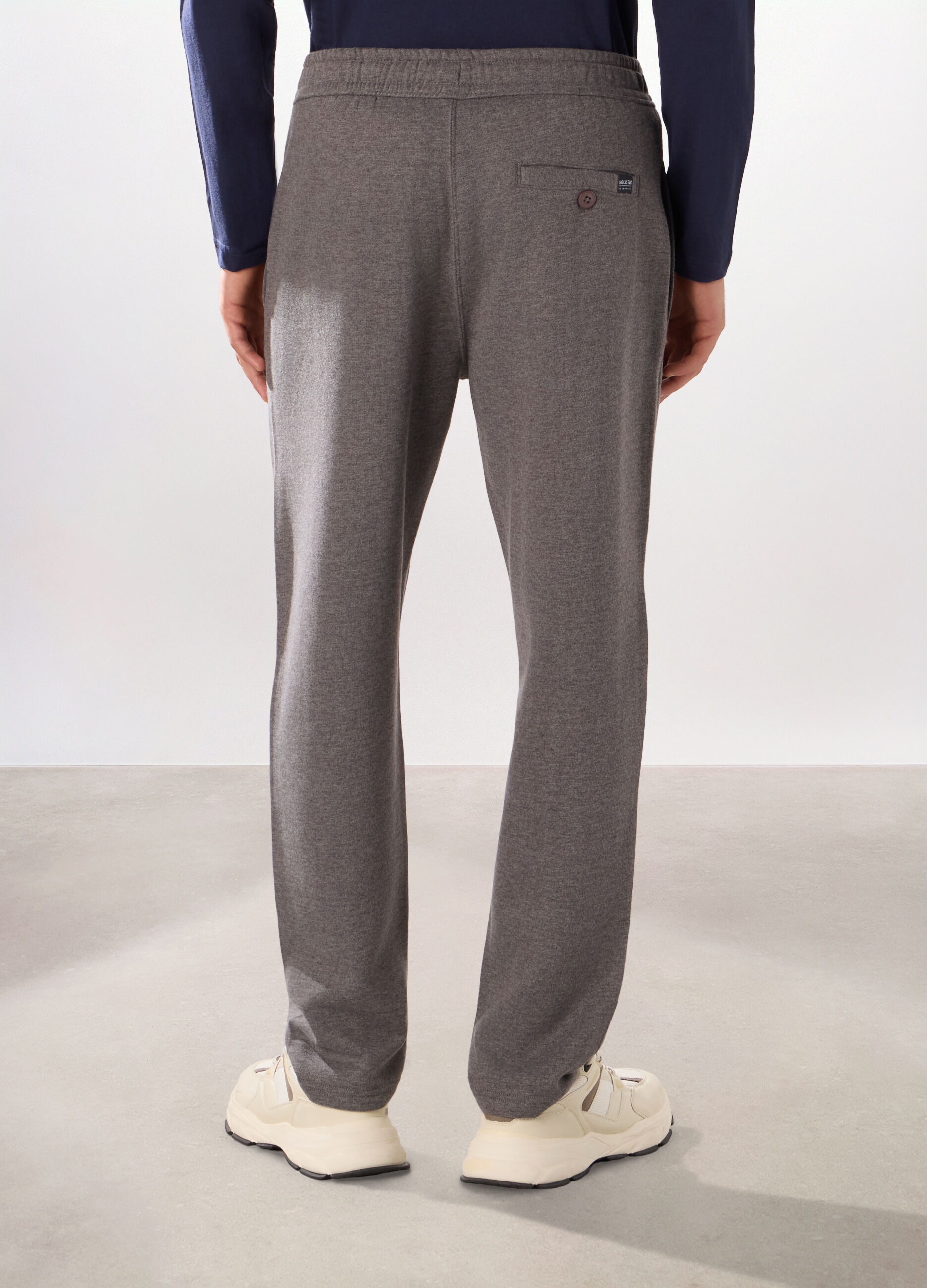 Jogger in misto cotone uomo_1