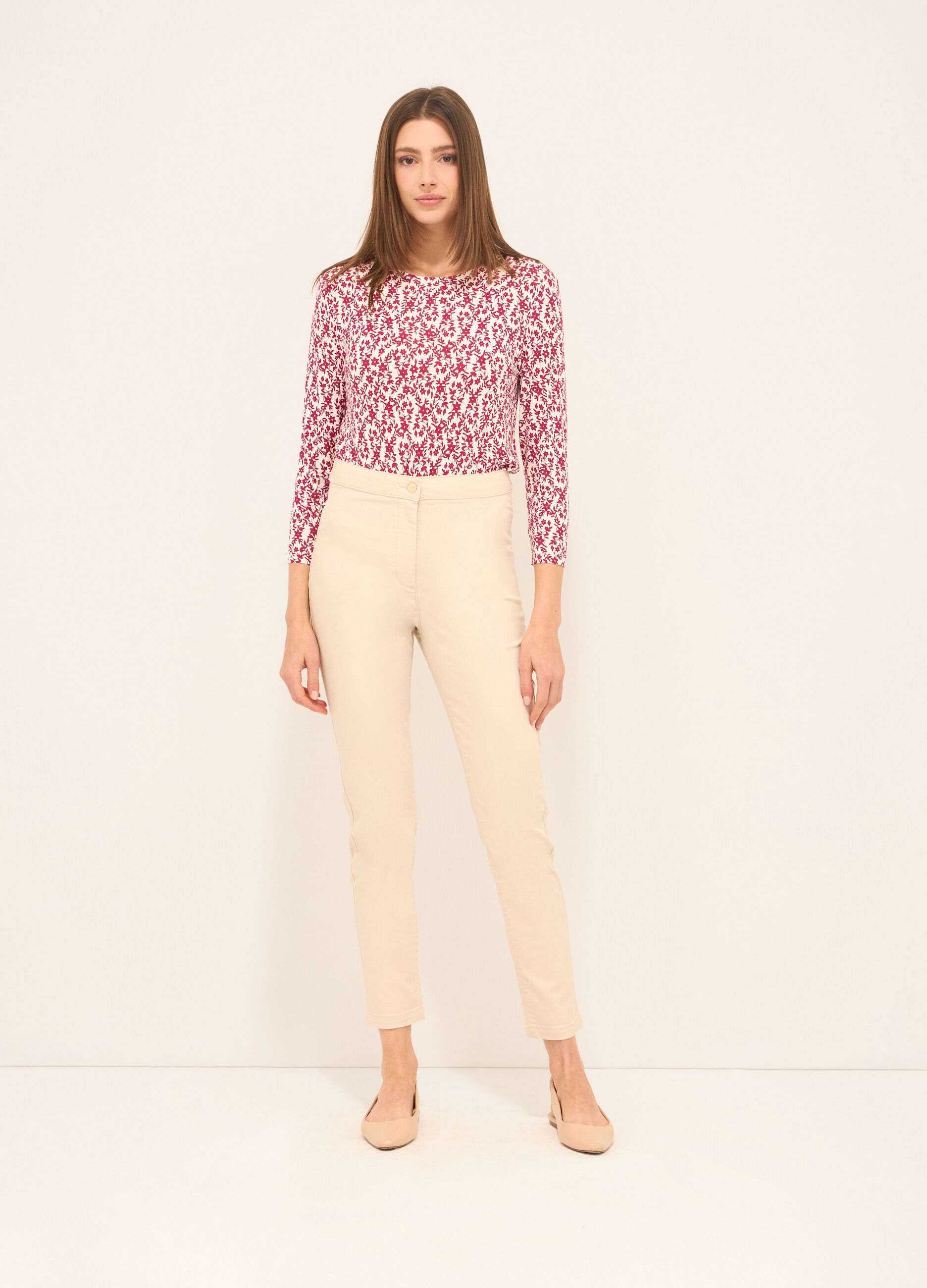Treggings in misto cotone stretch donna_0