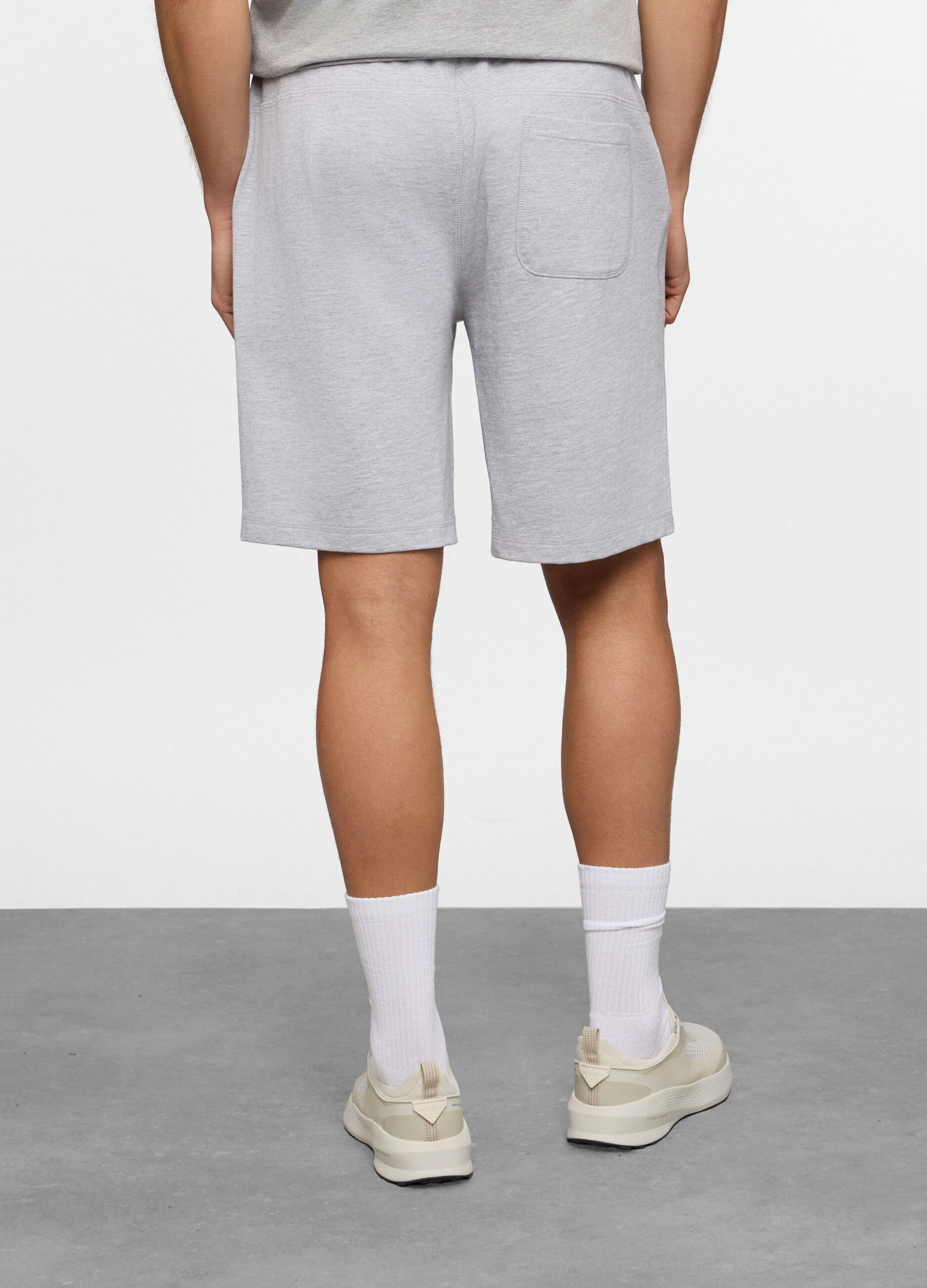 Pantaloncini in cotone french terry uomo_1