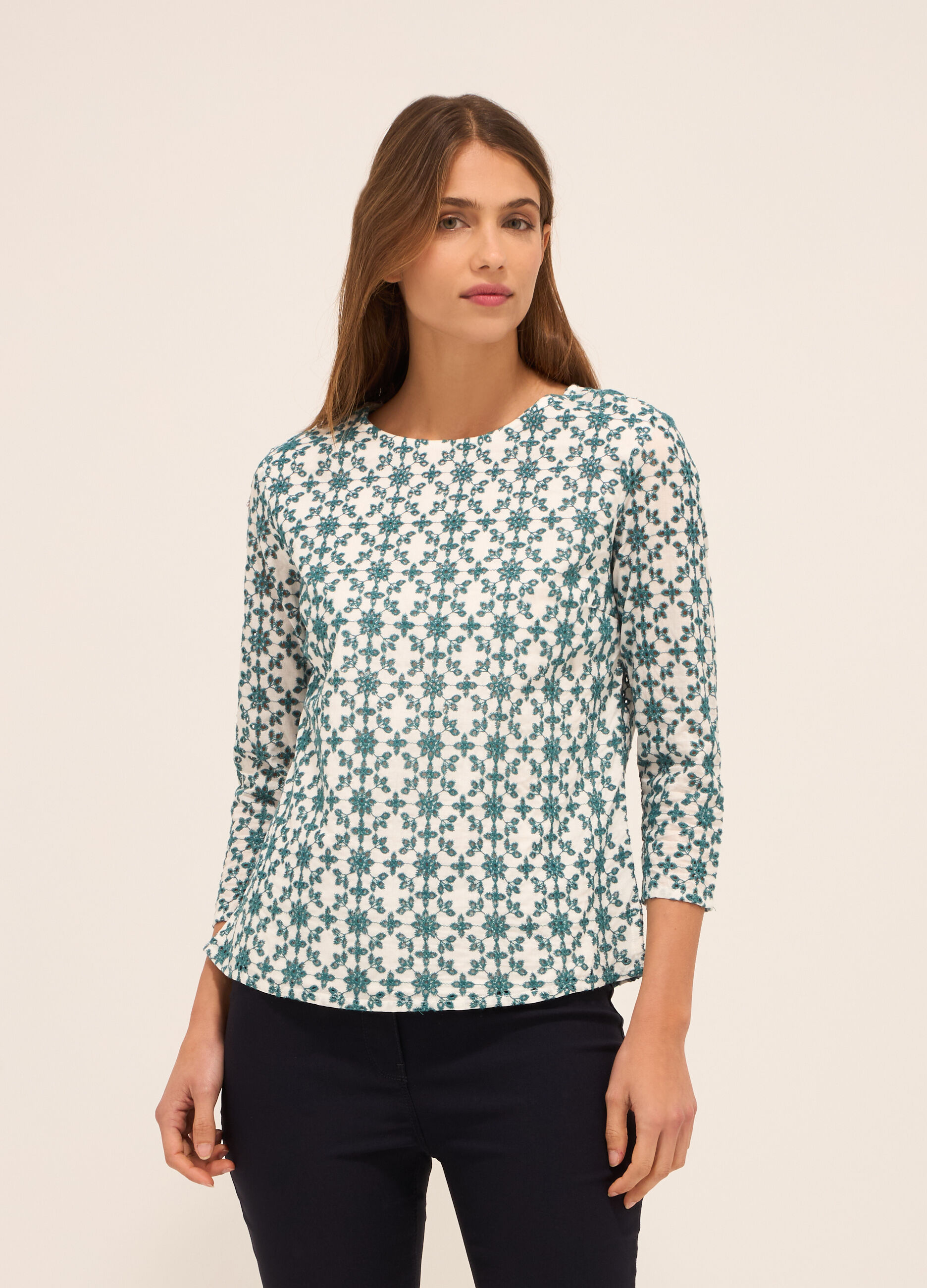 Blusa in puro cotone donna_0