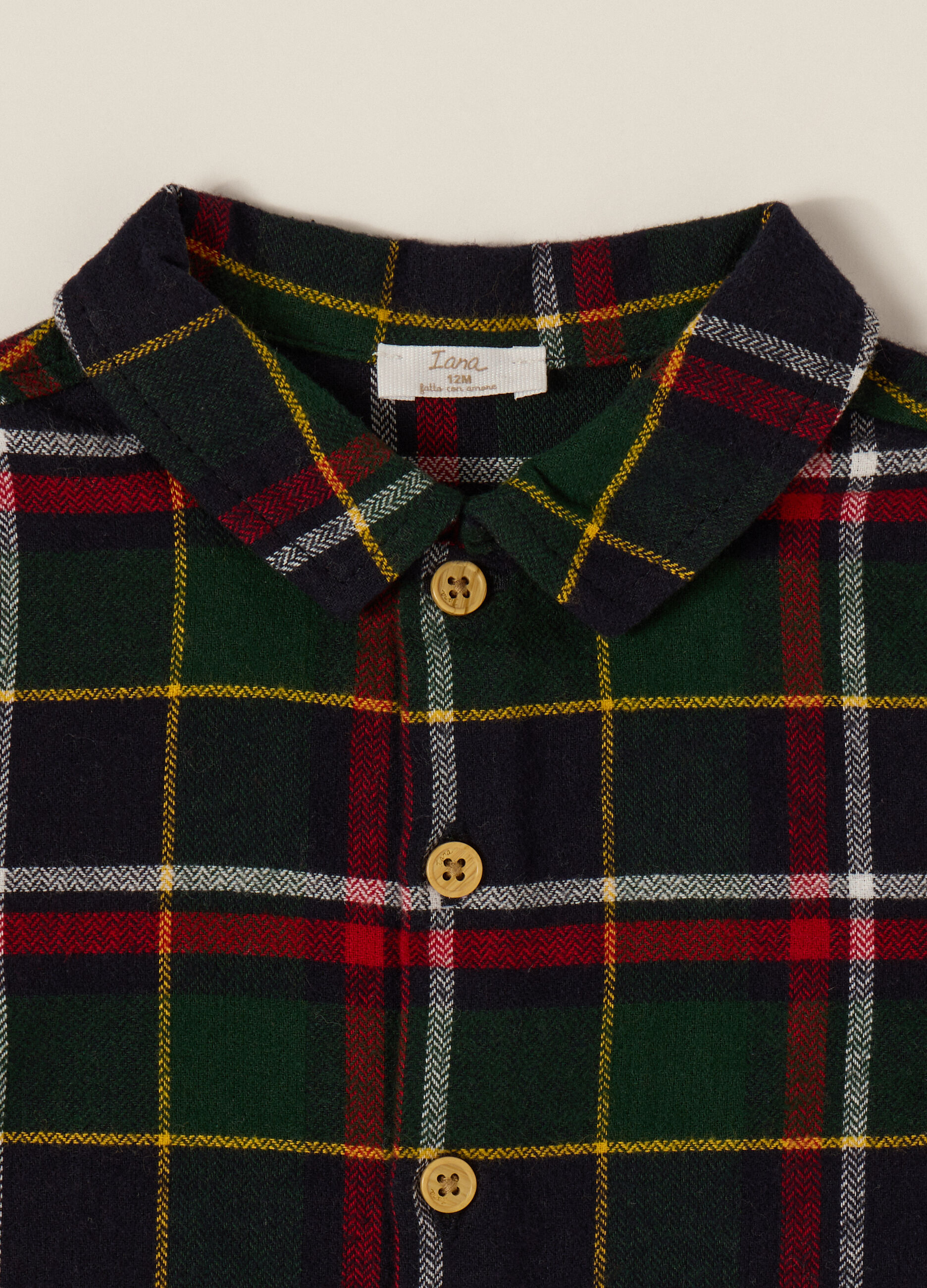 Camicia in twill di puro cotone IANA neonato_2