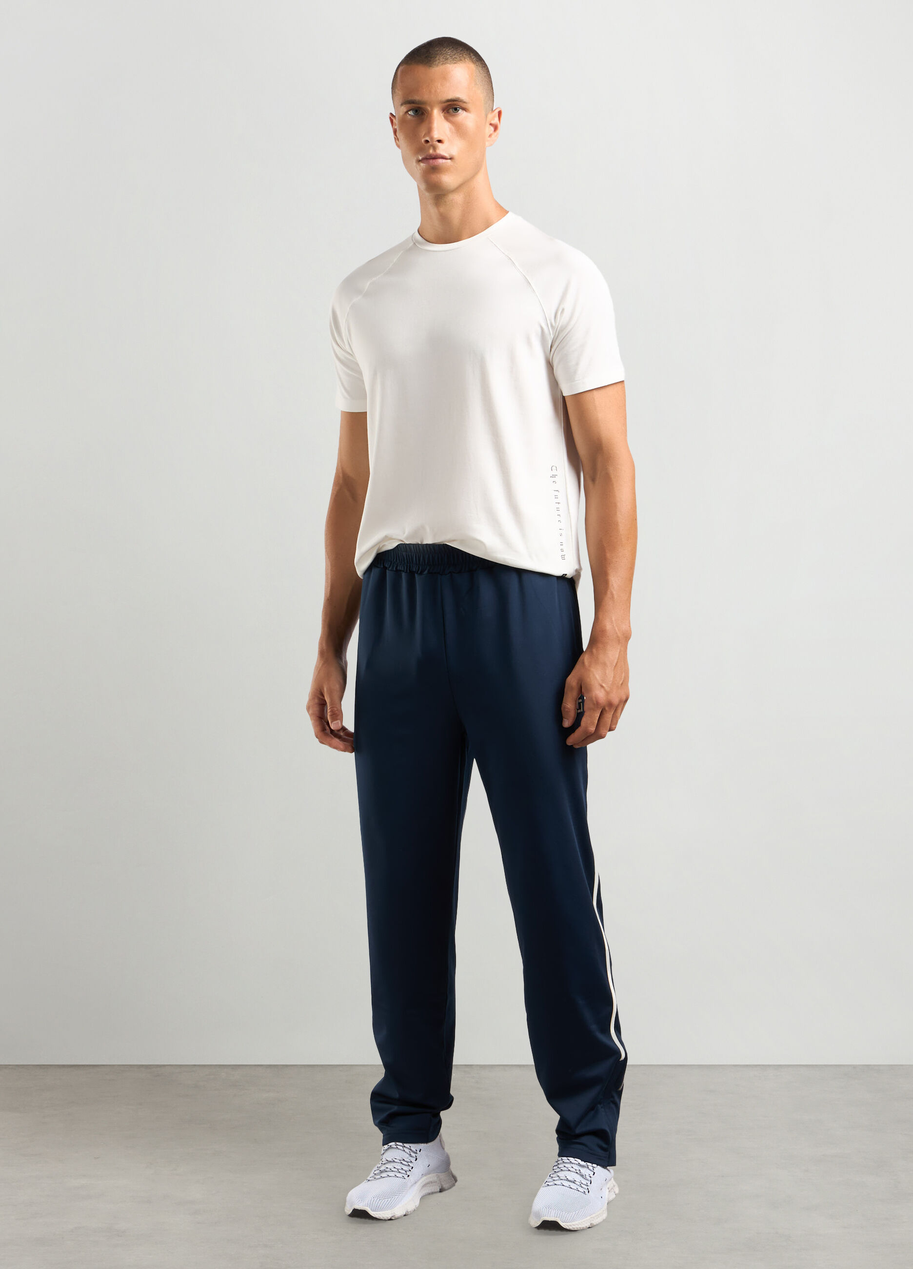 Joggers regular fit in tessuto stretch uomo_0