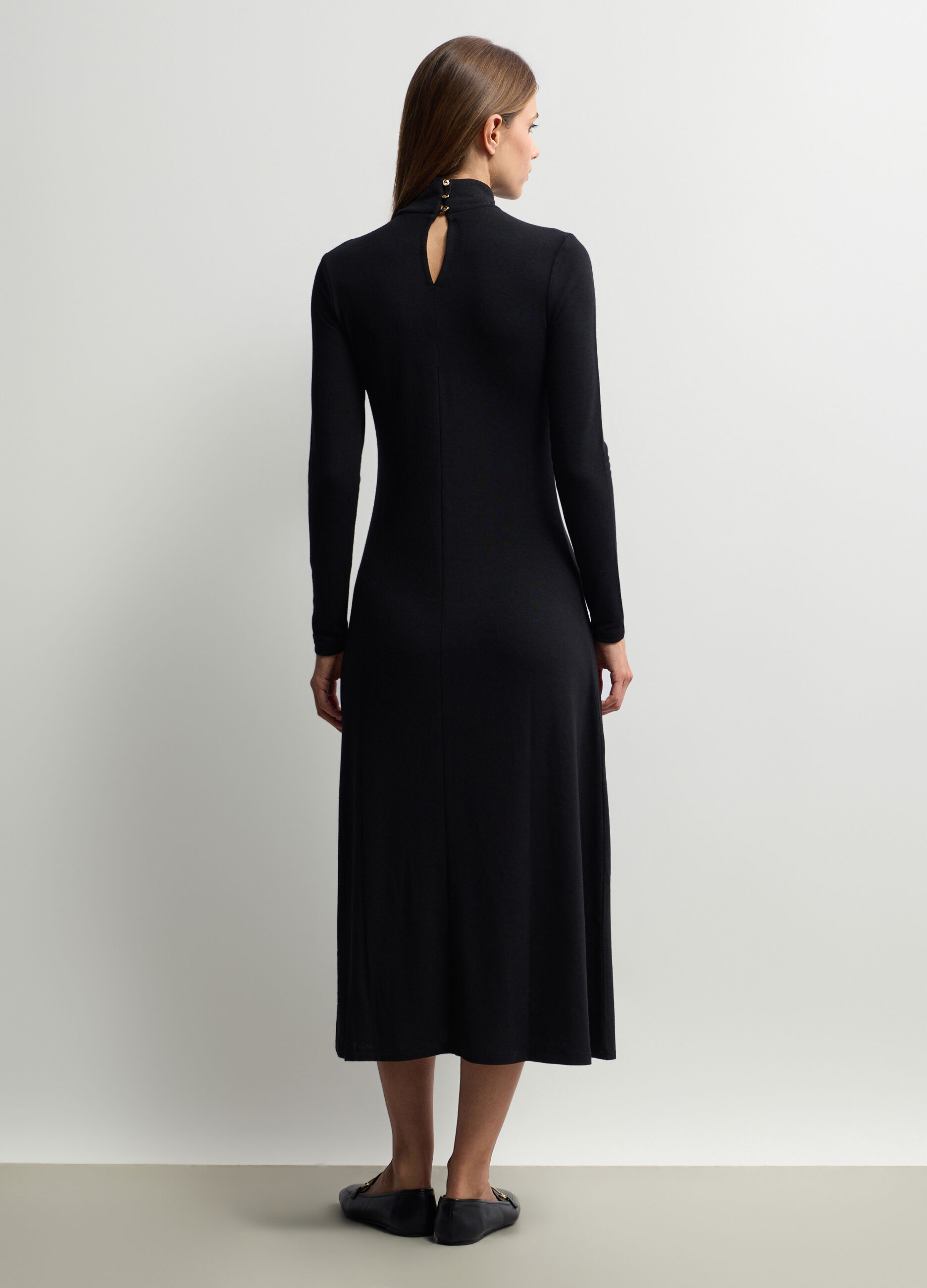Abito lungo in jersey stretch donna_1