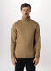 Maglione a collo alto in maglia uomo_0