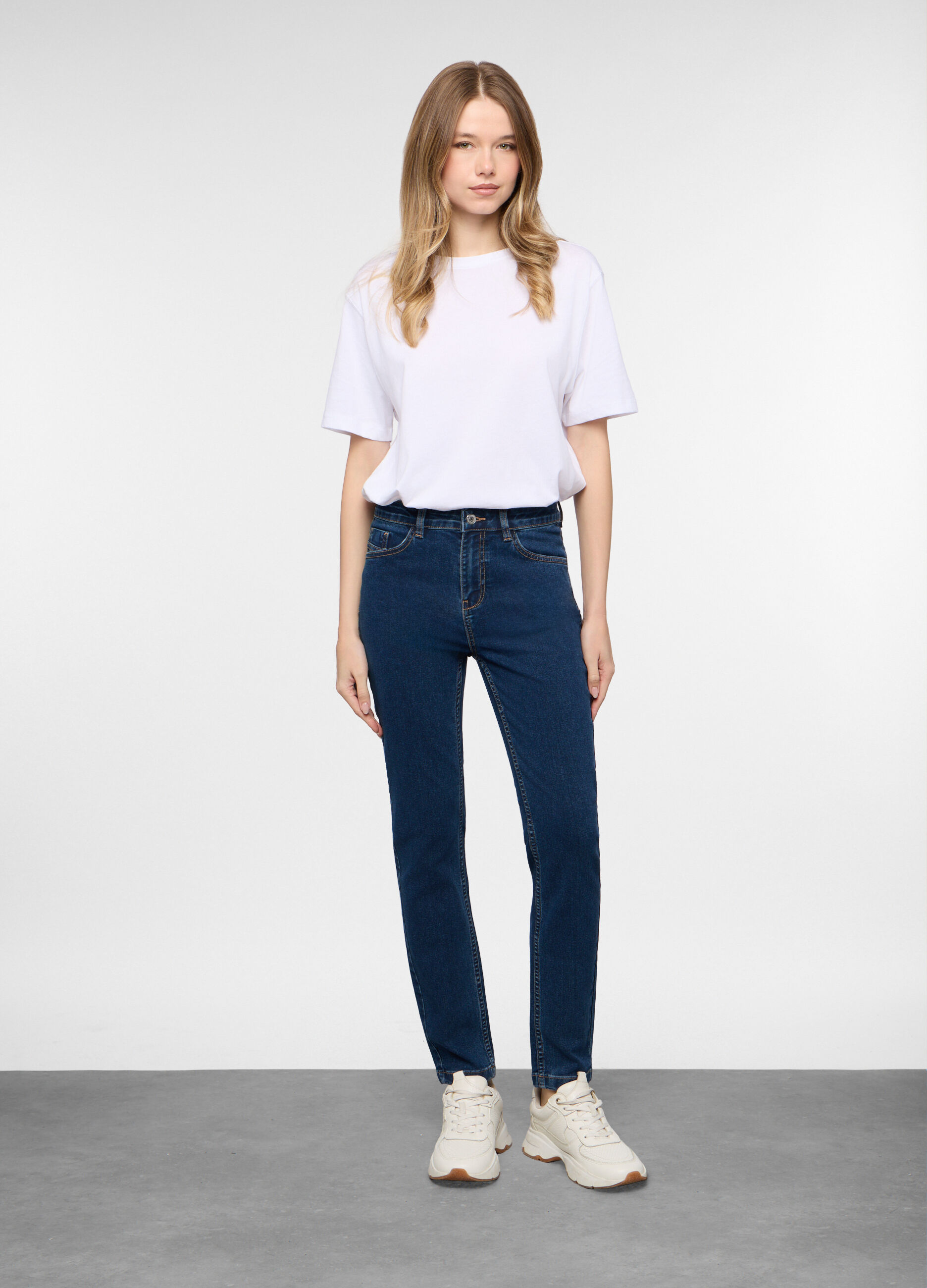 5 Tasche fit Slim in denim stretch donna_0