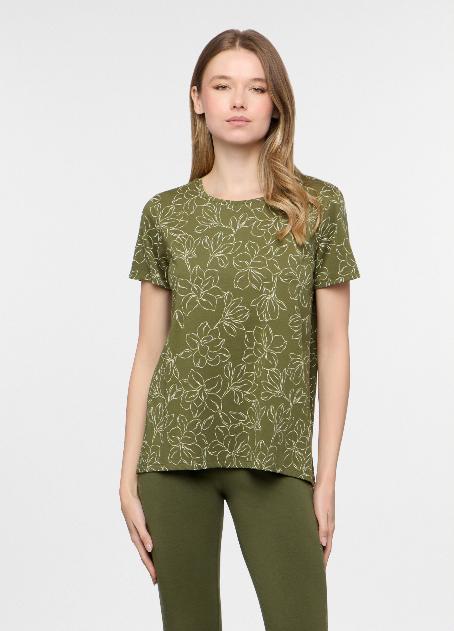 T-shirt girocollo donna_0