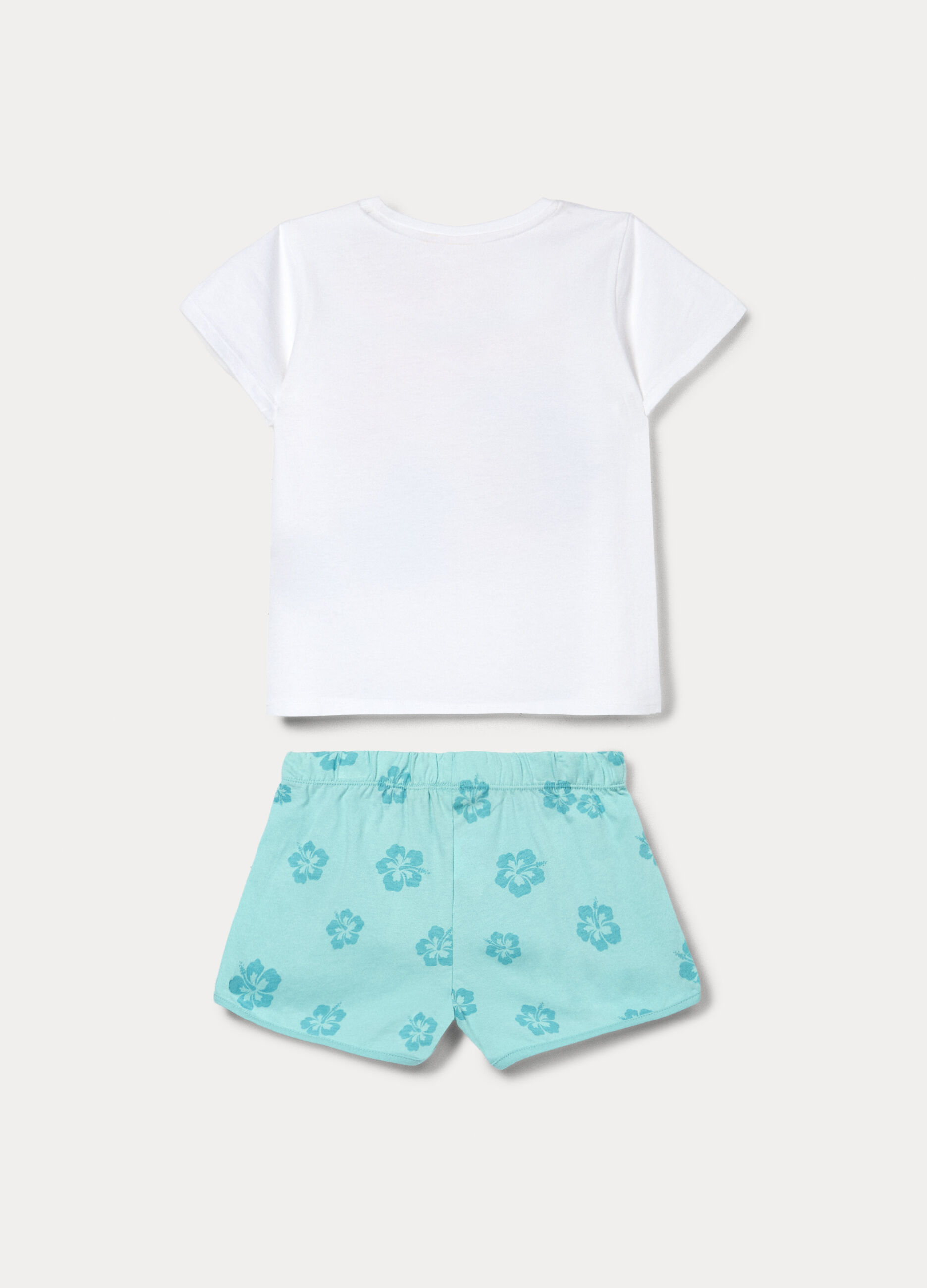 Set pigiama Disney corto in jersey bambina_1