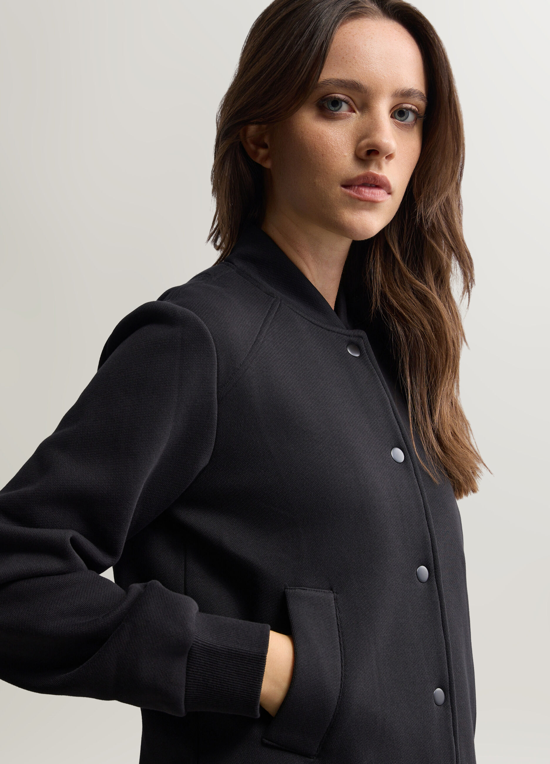 Giacca in felpa misto cotone donna_2