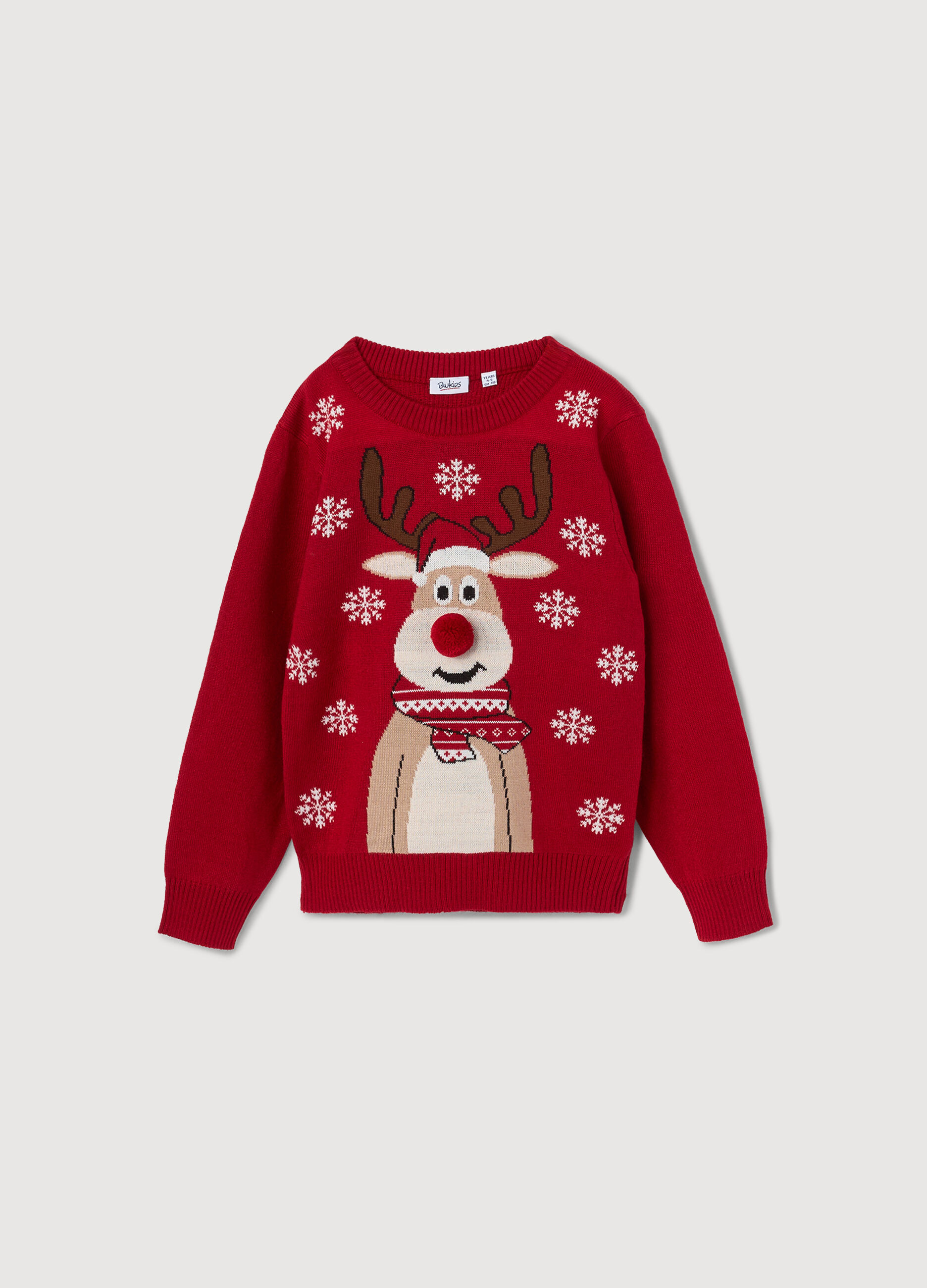 Girocollo tricot Natale bambina_0