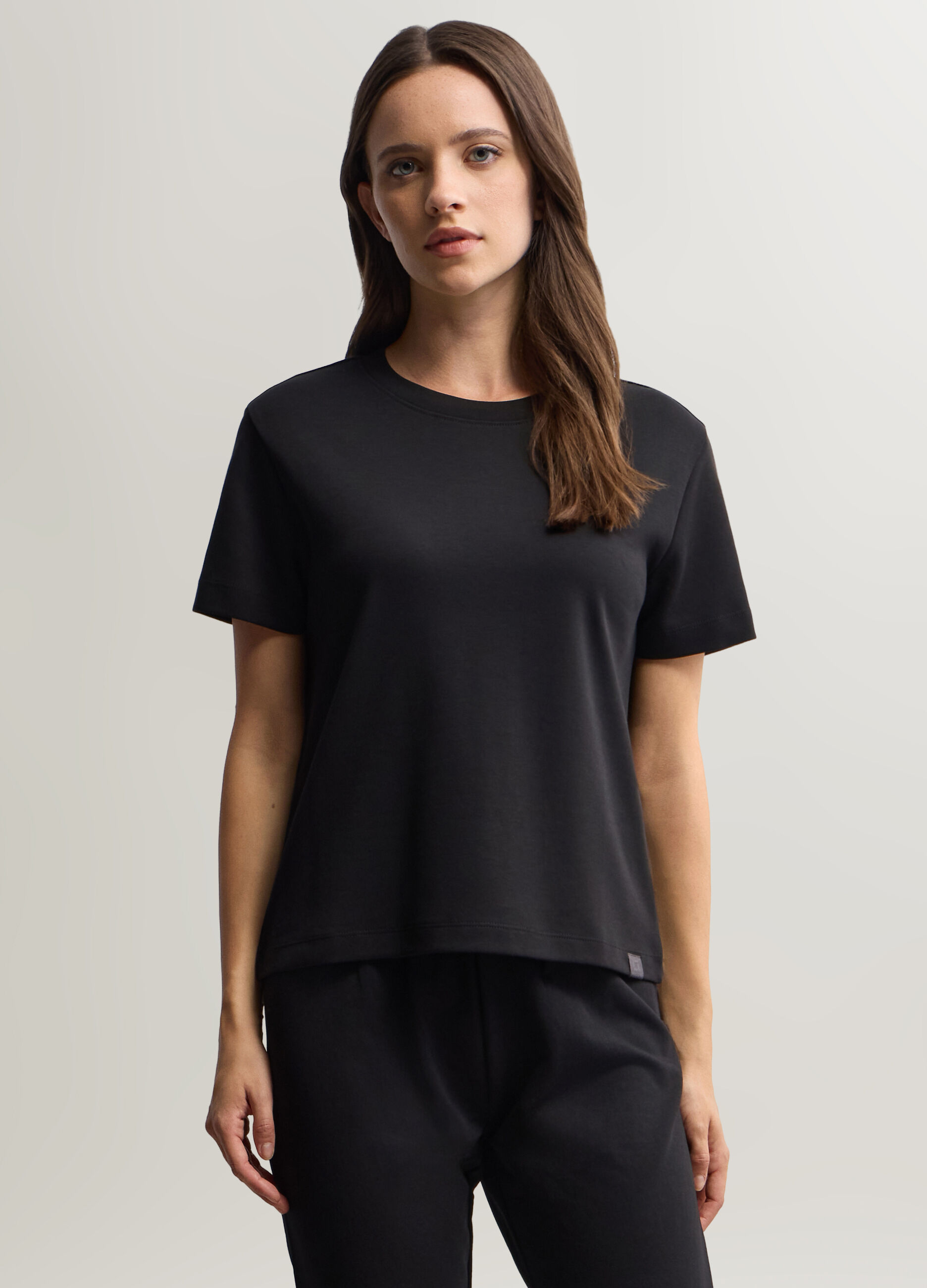 T-shirt girocollo donna_0