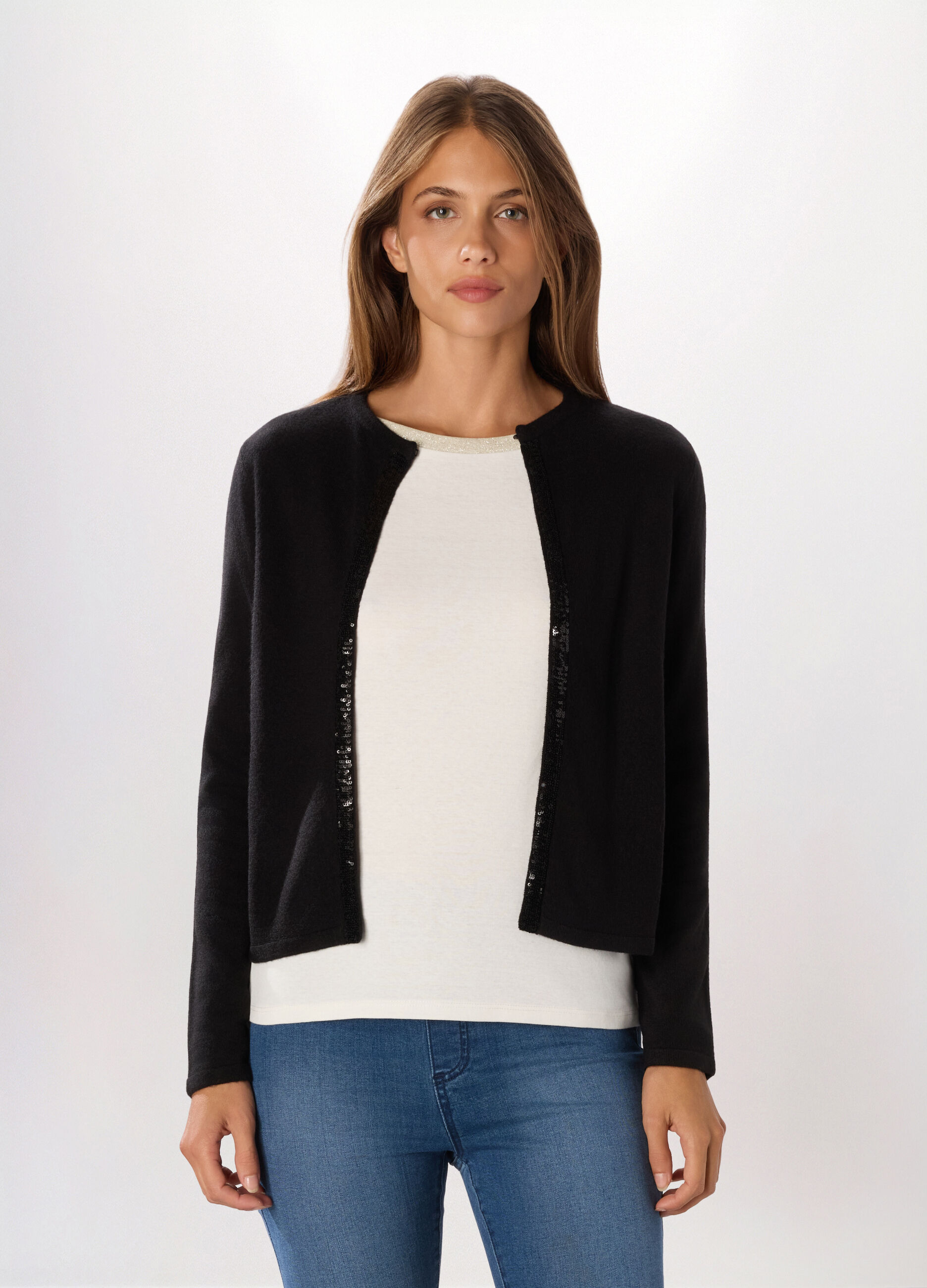 Cardigan tricot donna_0