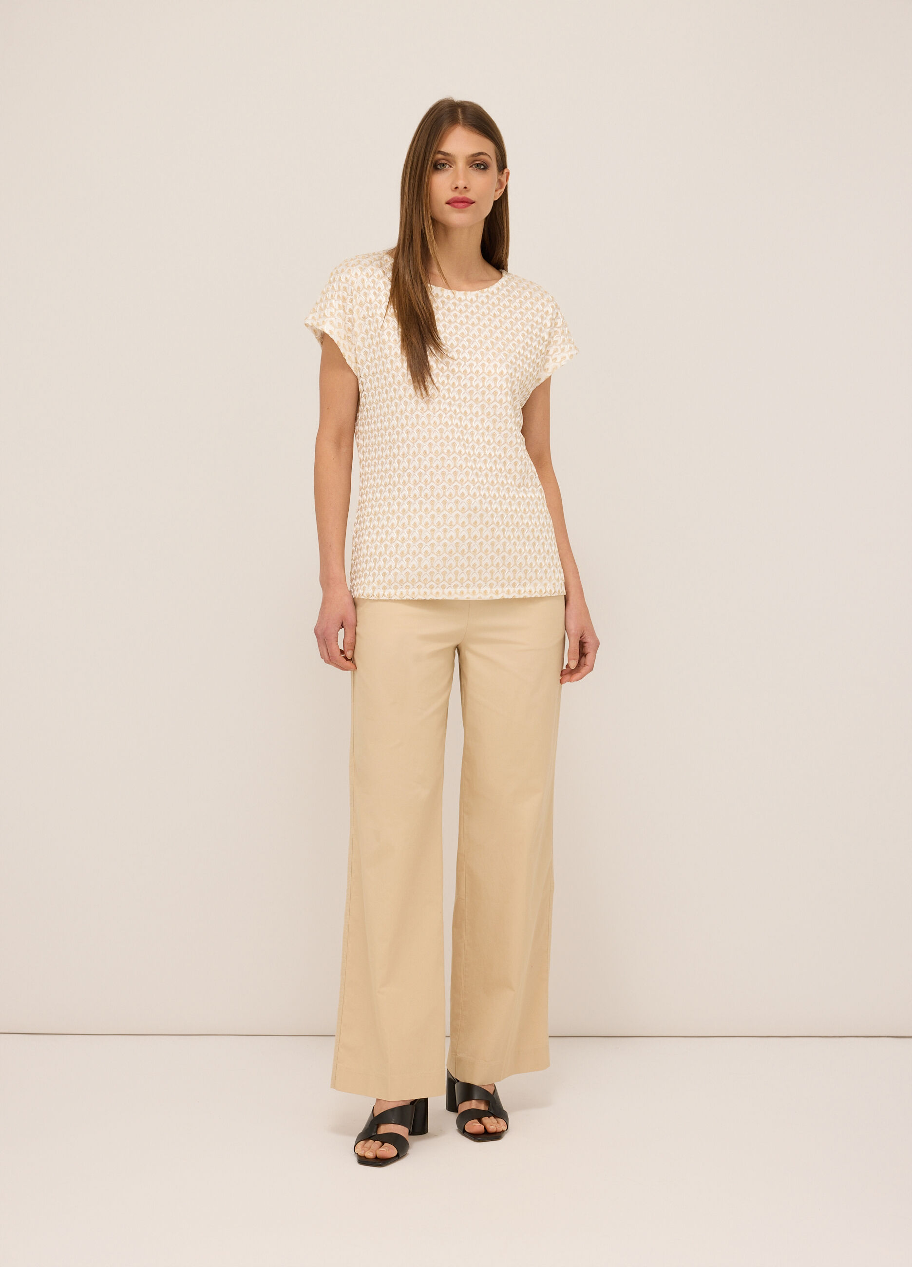 Pantaloni in puro cotone donna_0