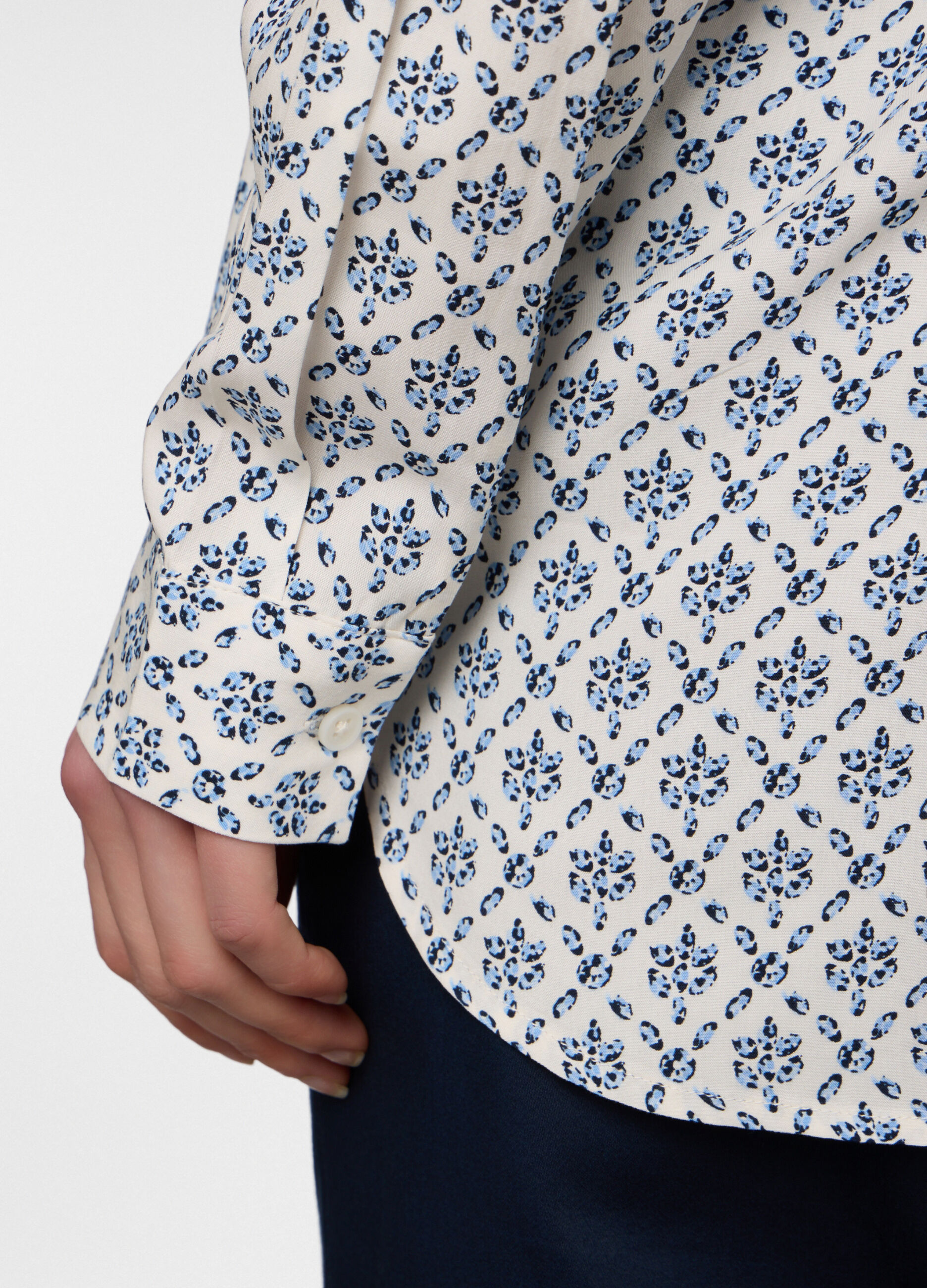 Blusa regular fit in pura viscosa donna_2