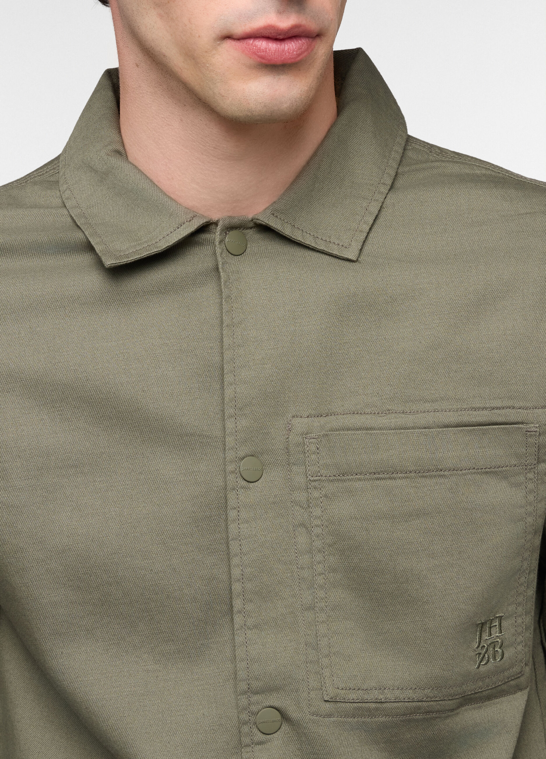 Camicia in cotone e lino uomo_2