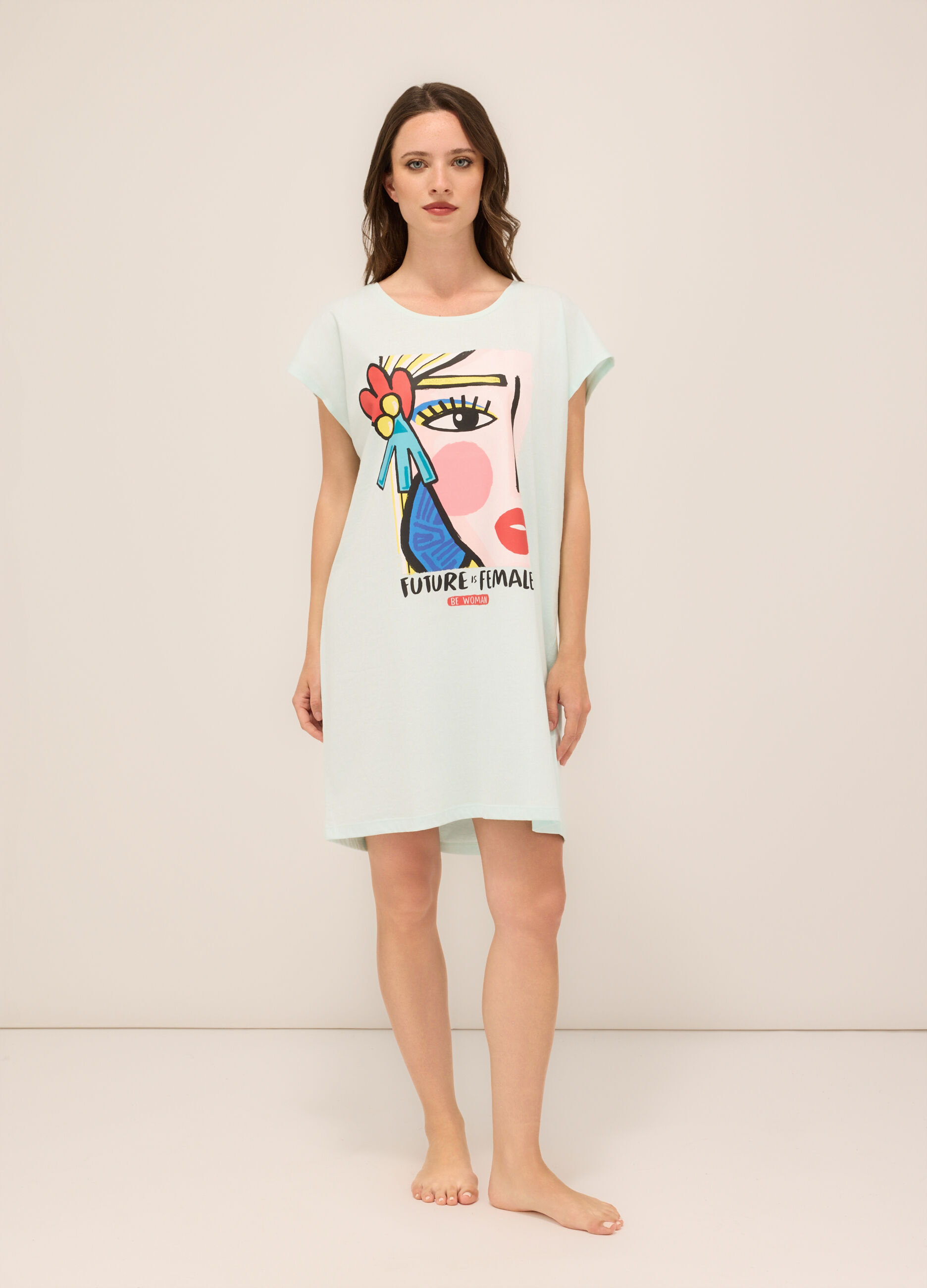 Maxi t-shirt da spiaggia donna_0