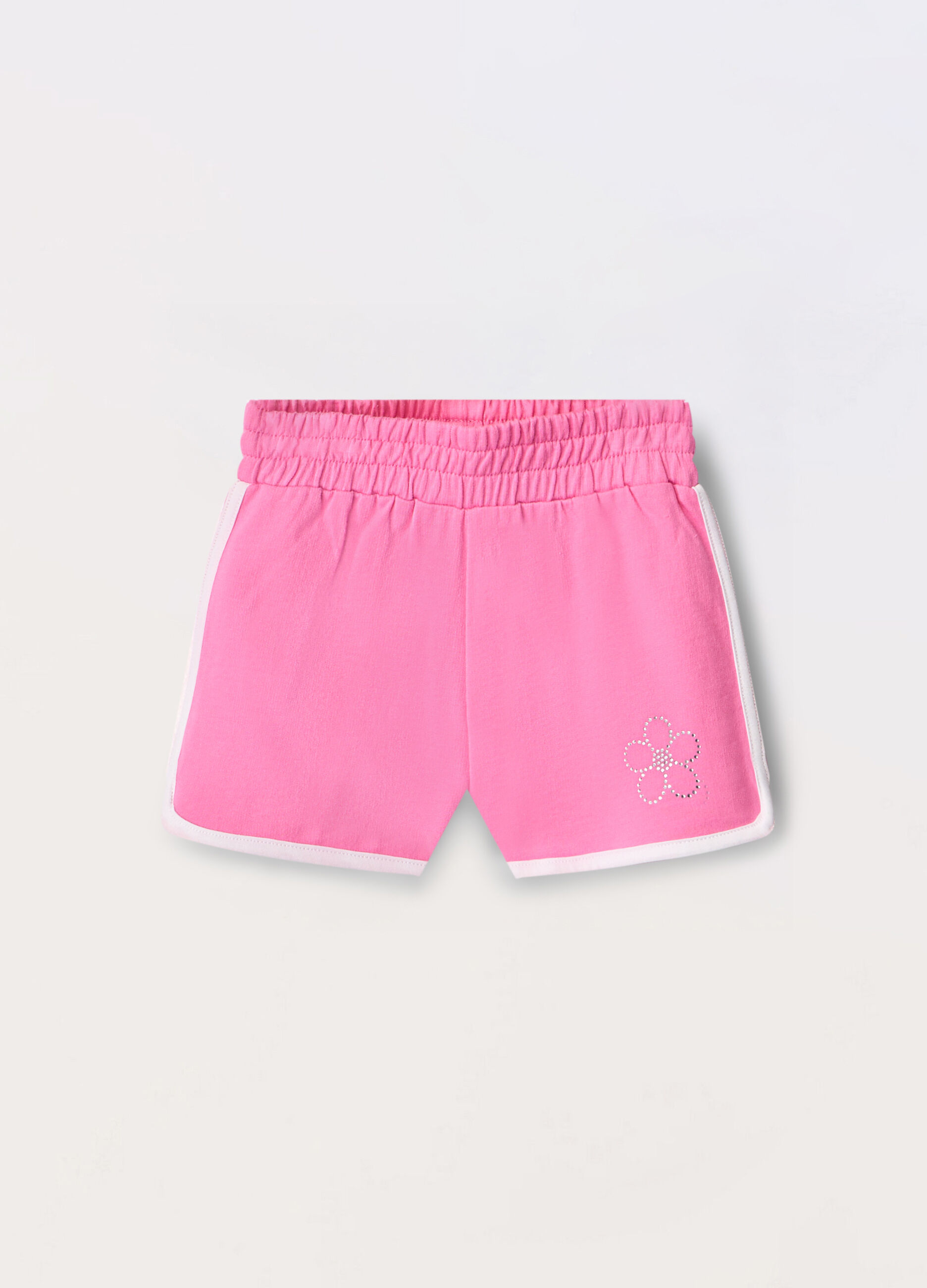 Shorts in french terry bambina_0