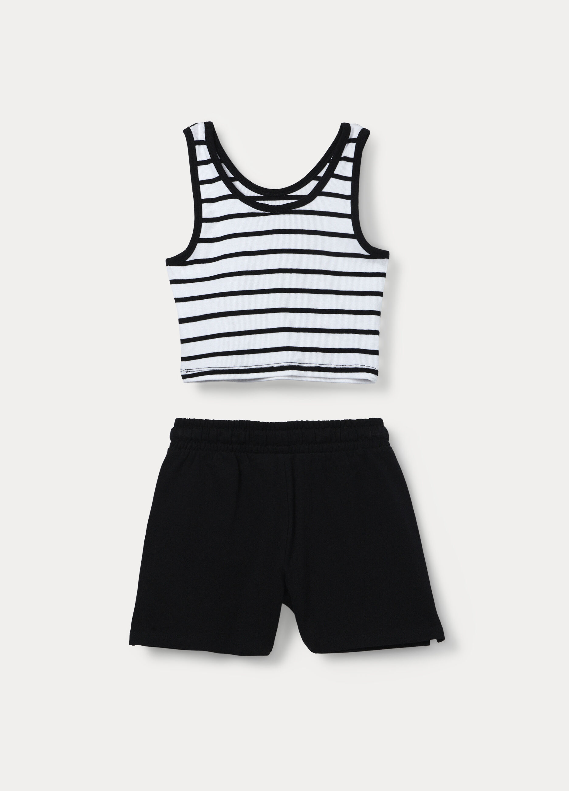 Jogging set in cotone stretch ragazza_1