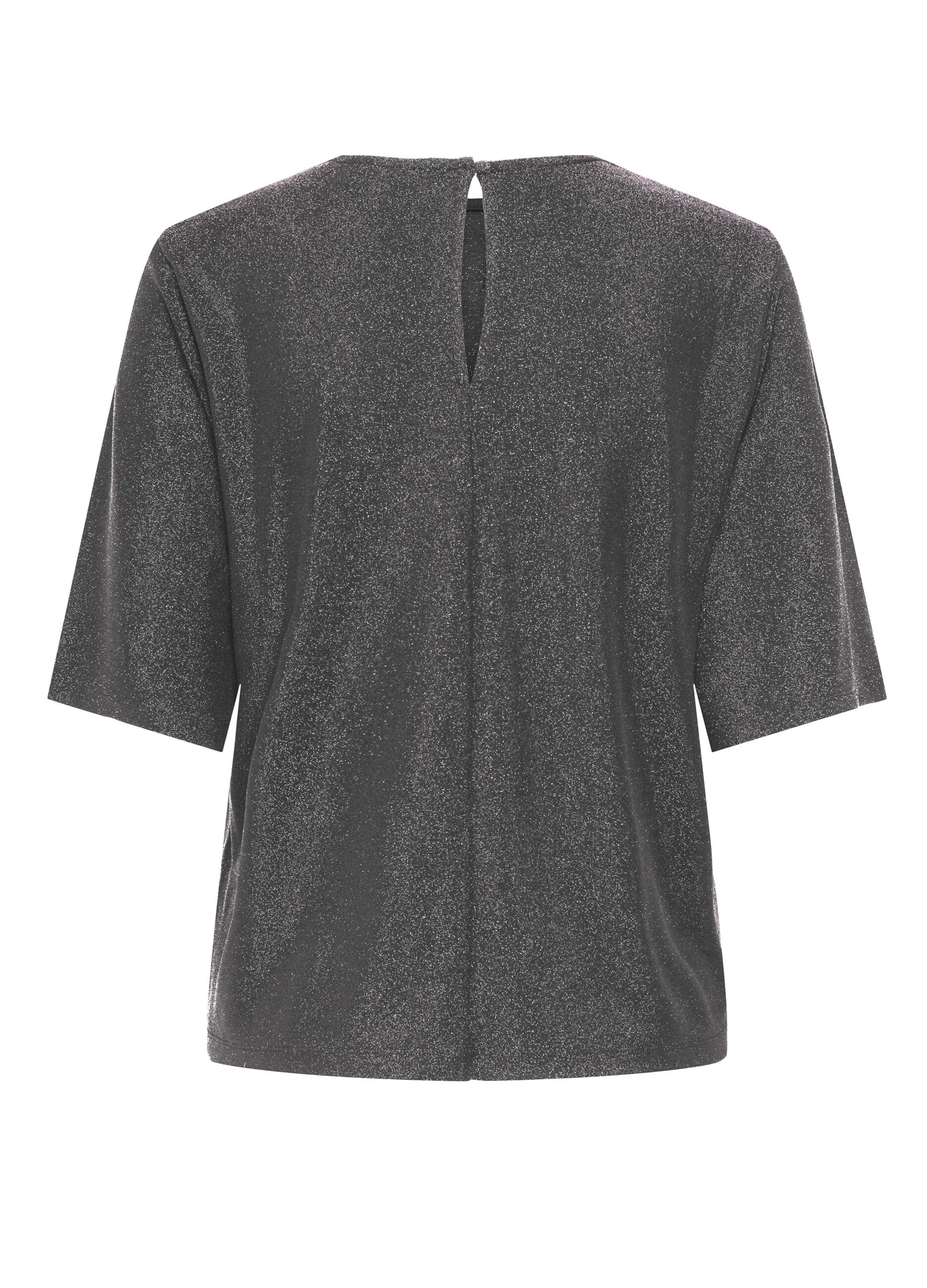 T-shirt con filo lurex donna_1