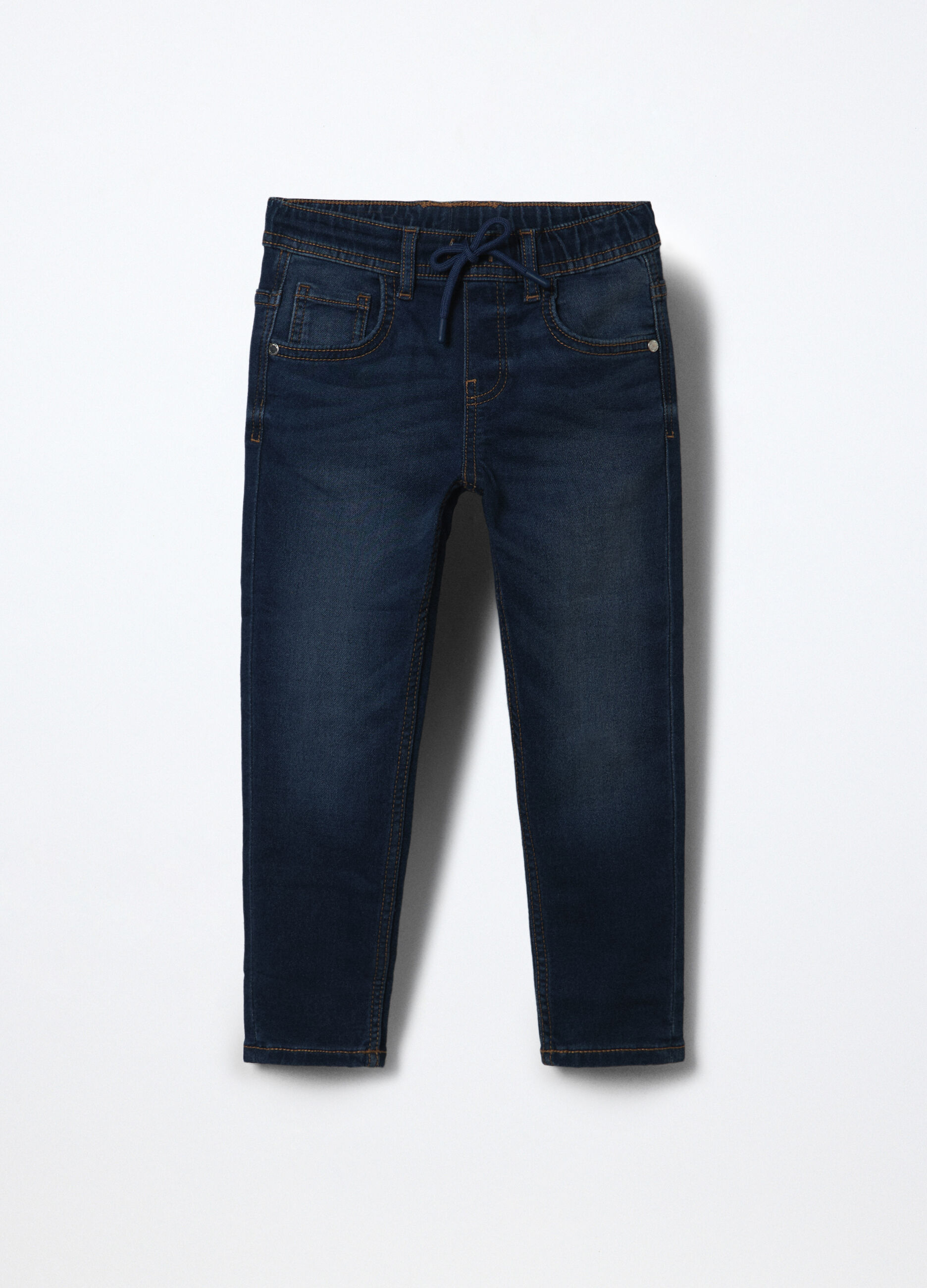 Jogger in denim misto cotone bambino_0