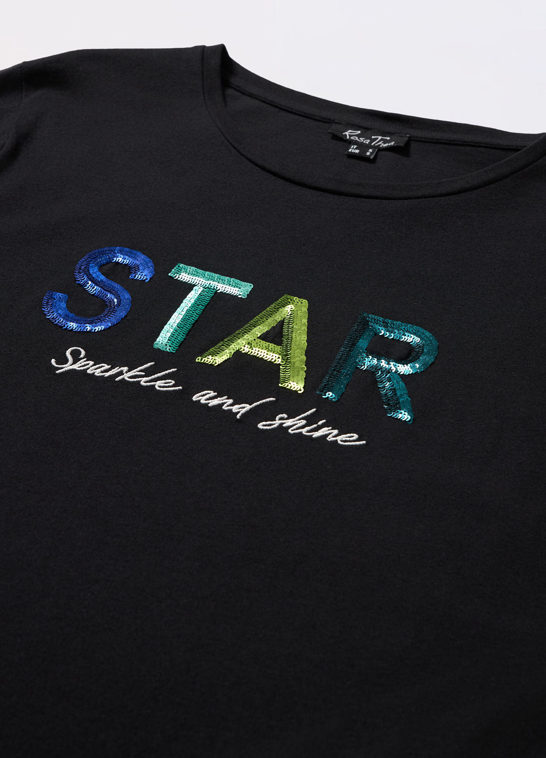 T-shirt in jersey di puro cotone donna_1