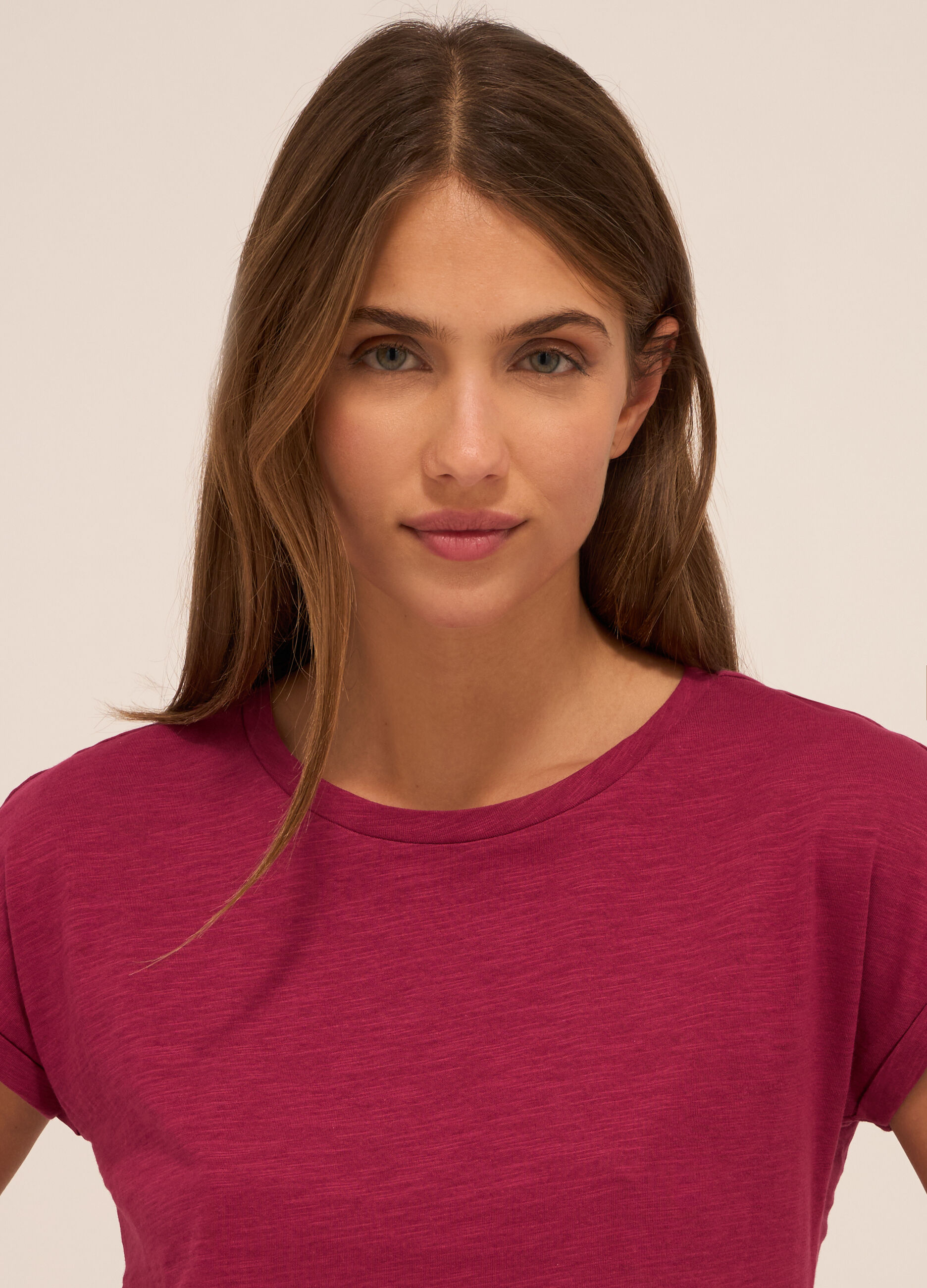 T-shirt in puro cotone donna_2