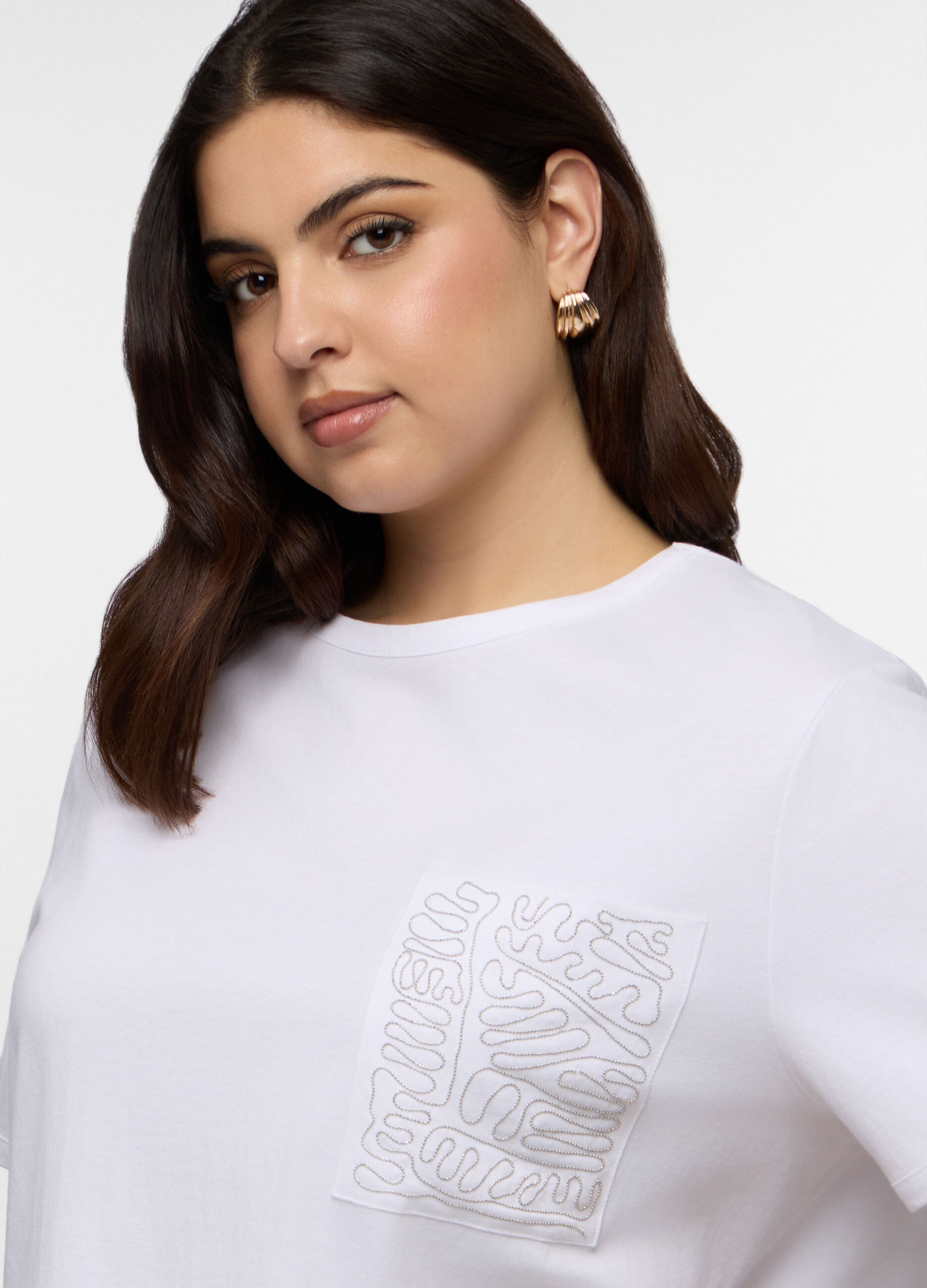 T-shirt girocollo donna curvy_2
