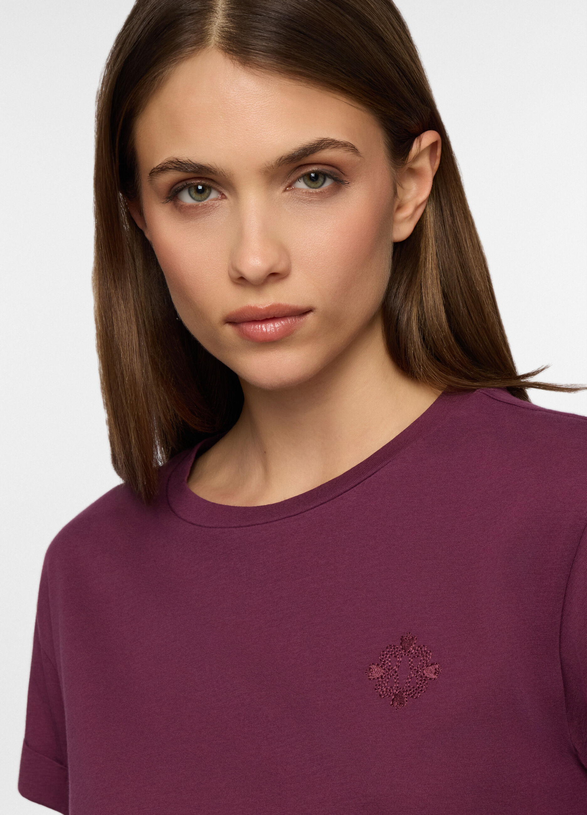 T-shirt girocollo donna_2