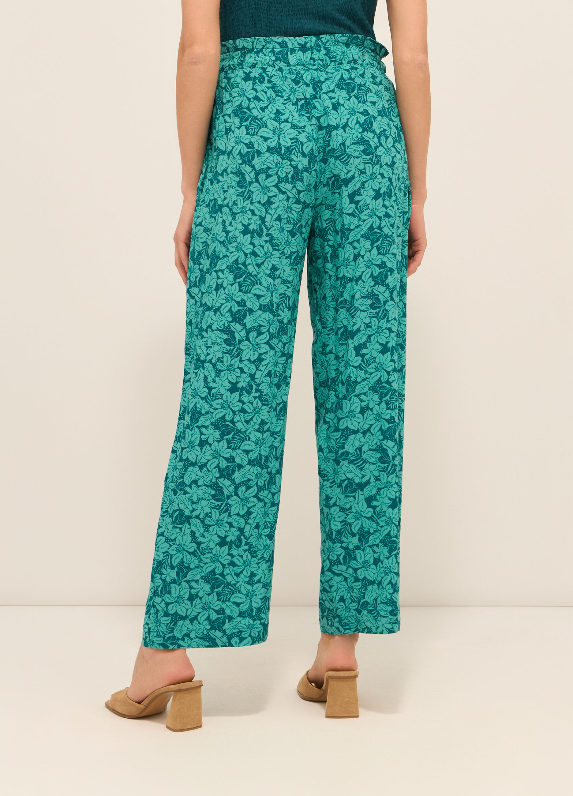 Pantaloni in pura viscosa donna_1