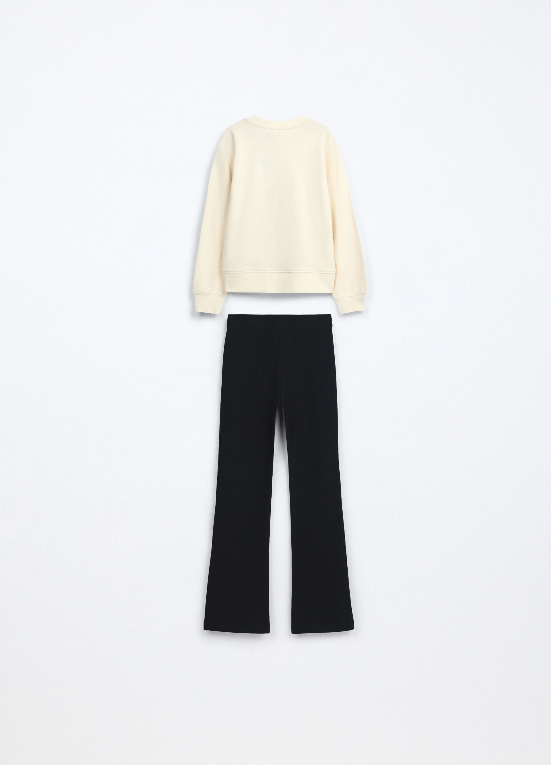 Jogging set in french terry stretch bambina_1